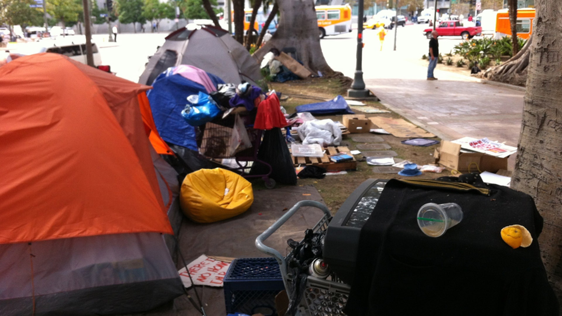 Occupy LA Tents 