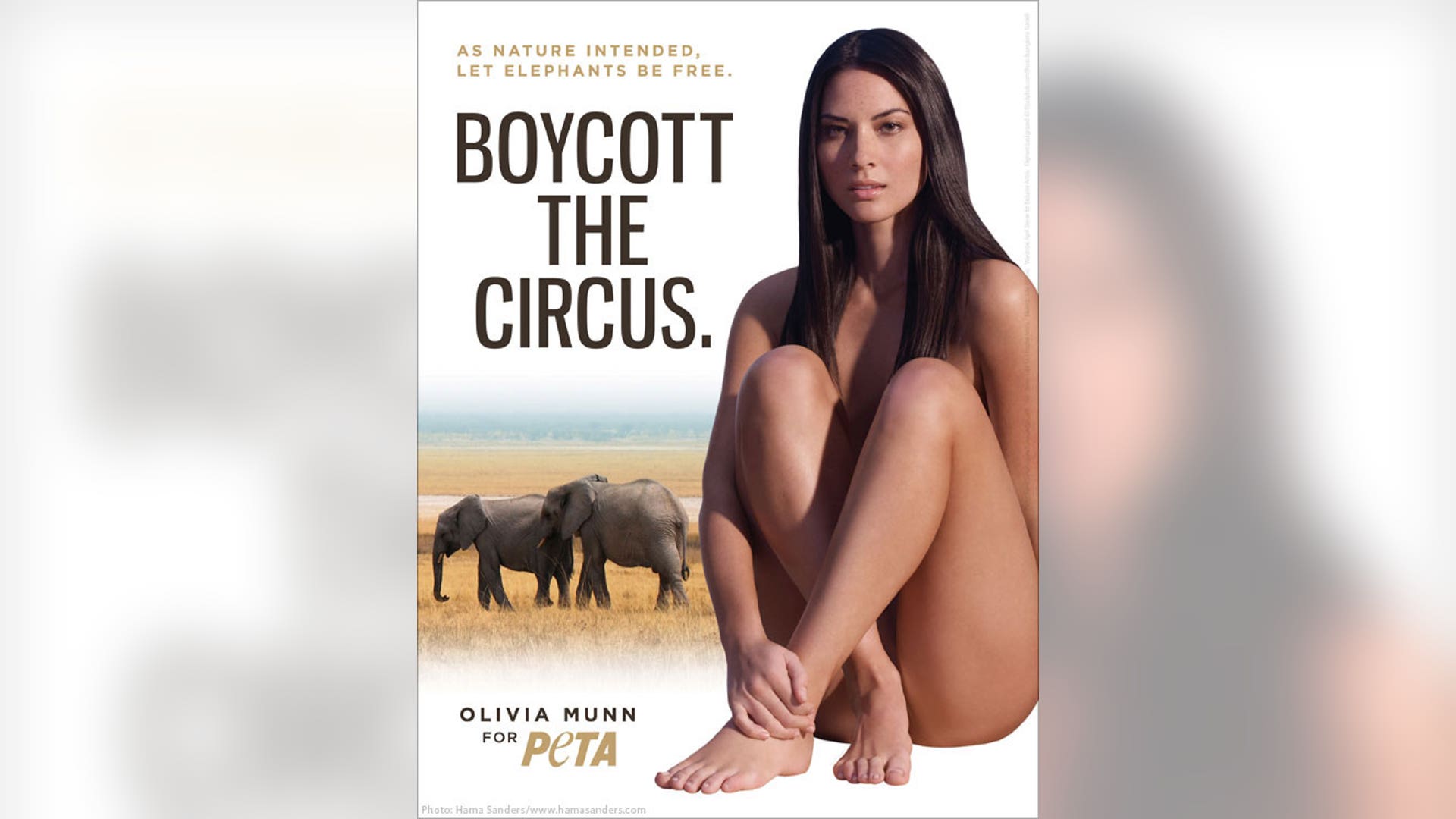 Olivia Munn Gets Nude for Elephants