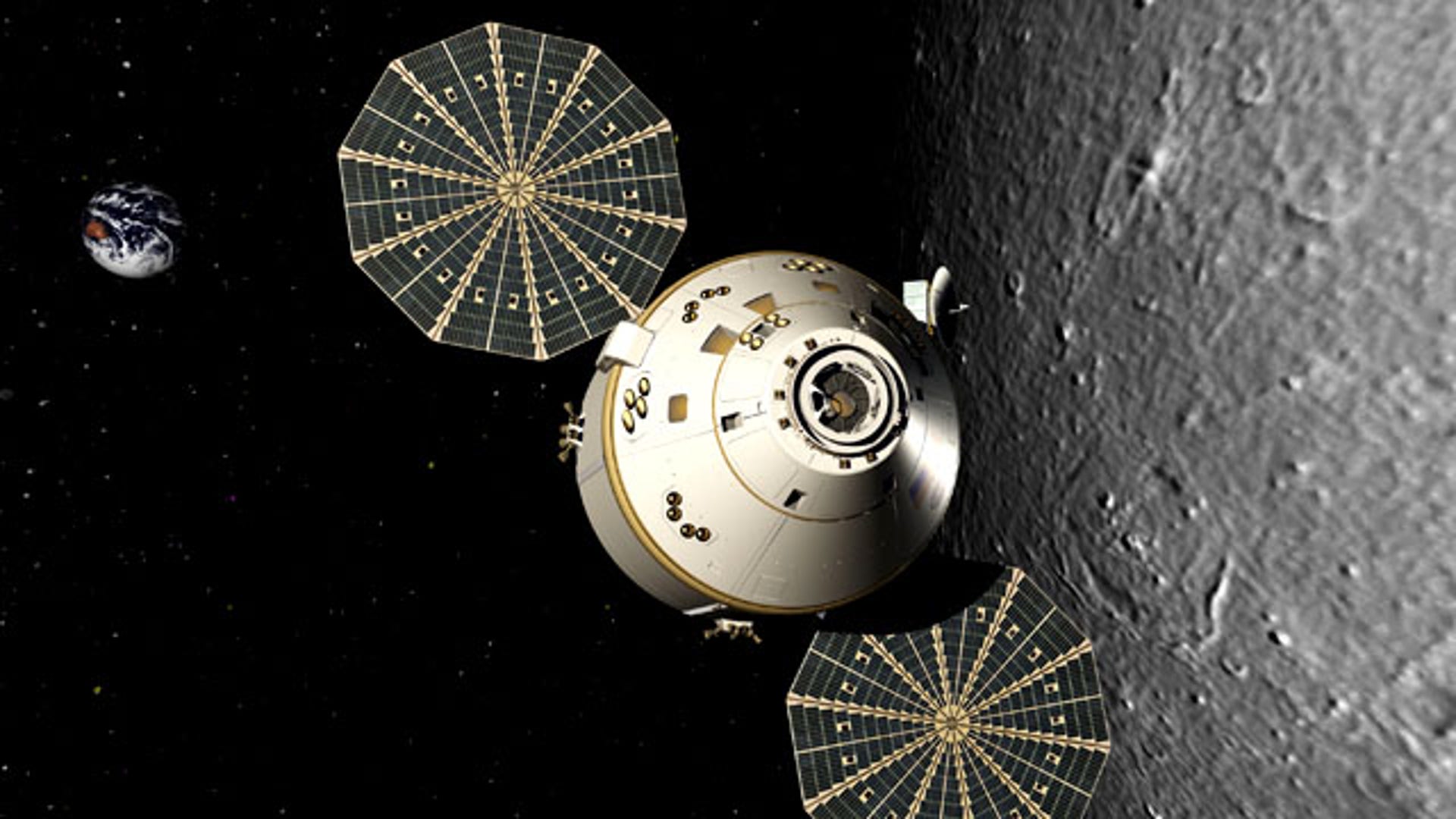 Orion in Lunar Orbit