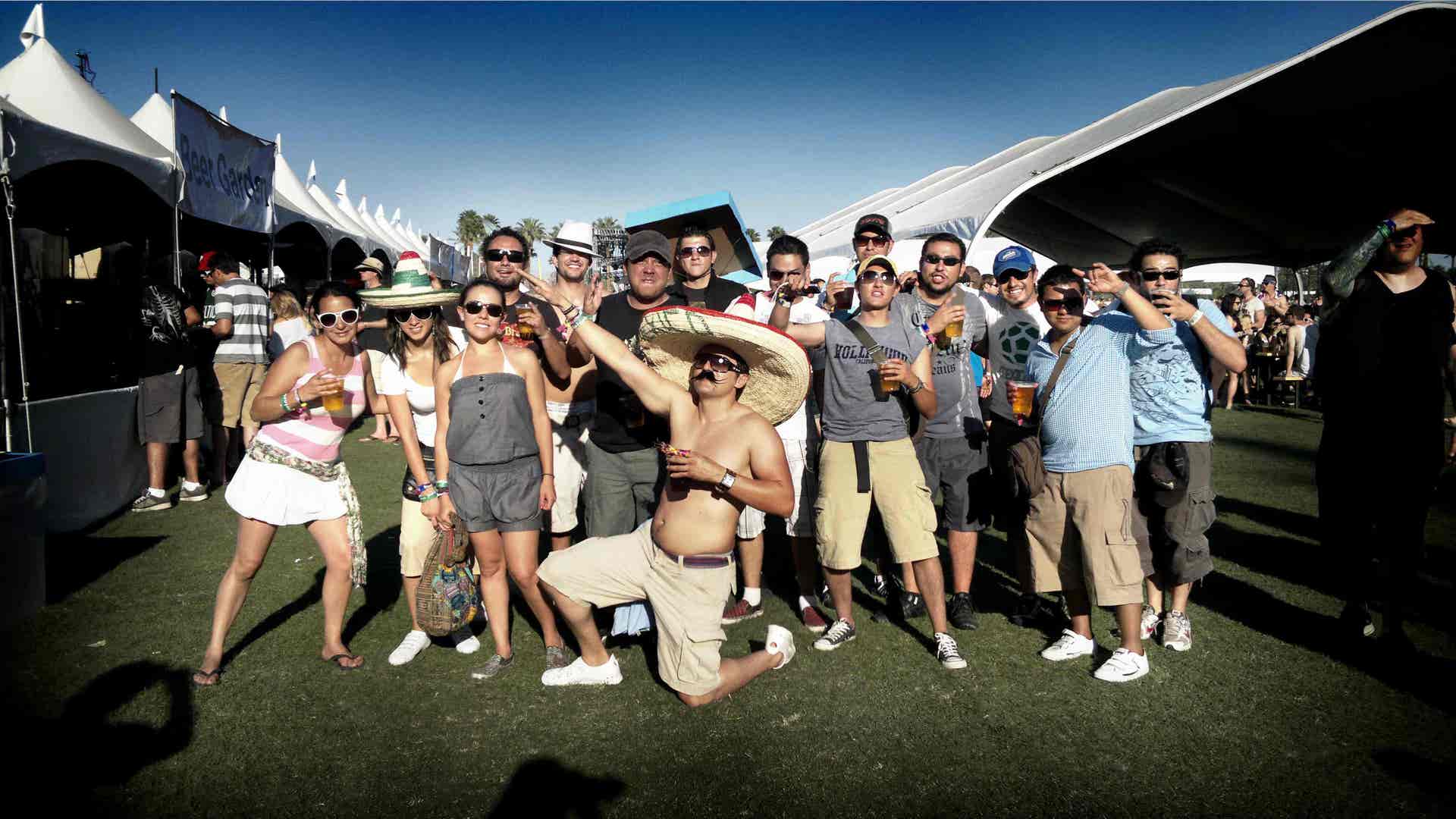 Mex fest fans at Coachella