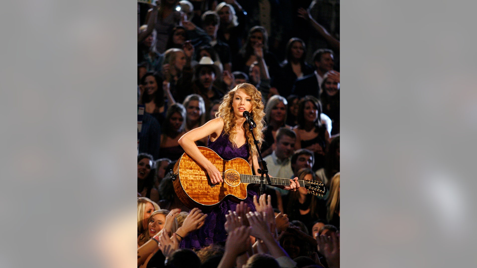 Singer Taylor Swift performs 