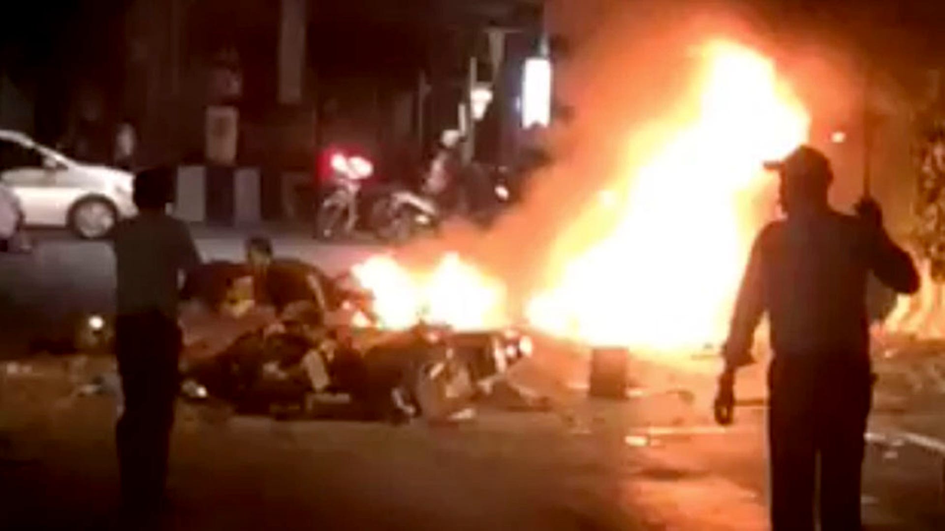 Bomb blast rocks Bangkok, Thailand.