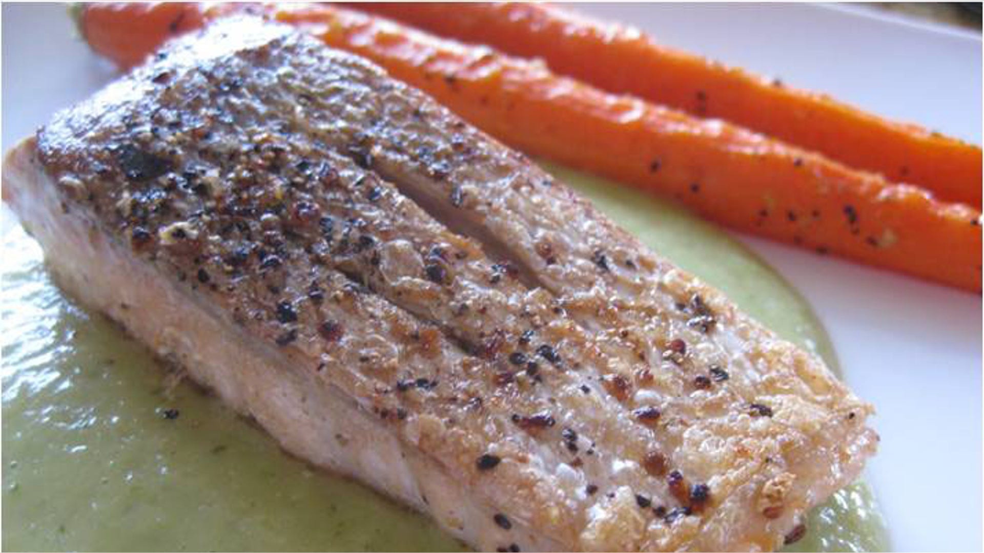Salsa Verde Salmon with Roasted Carrots Fox News