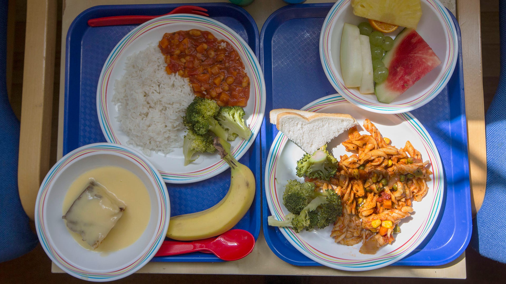 They had lunch at school