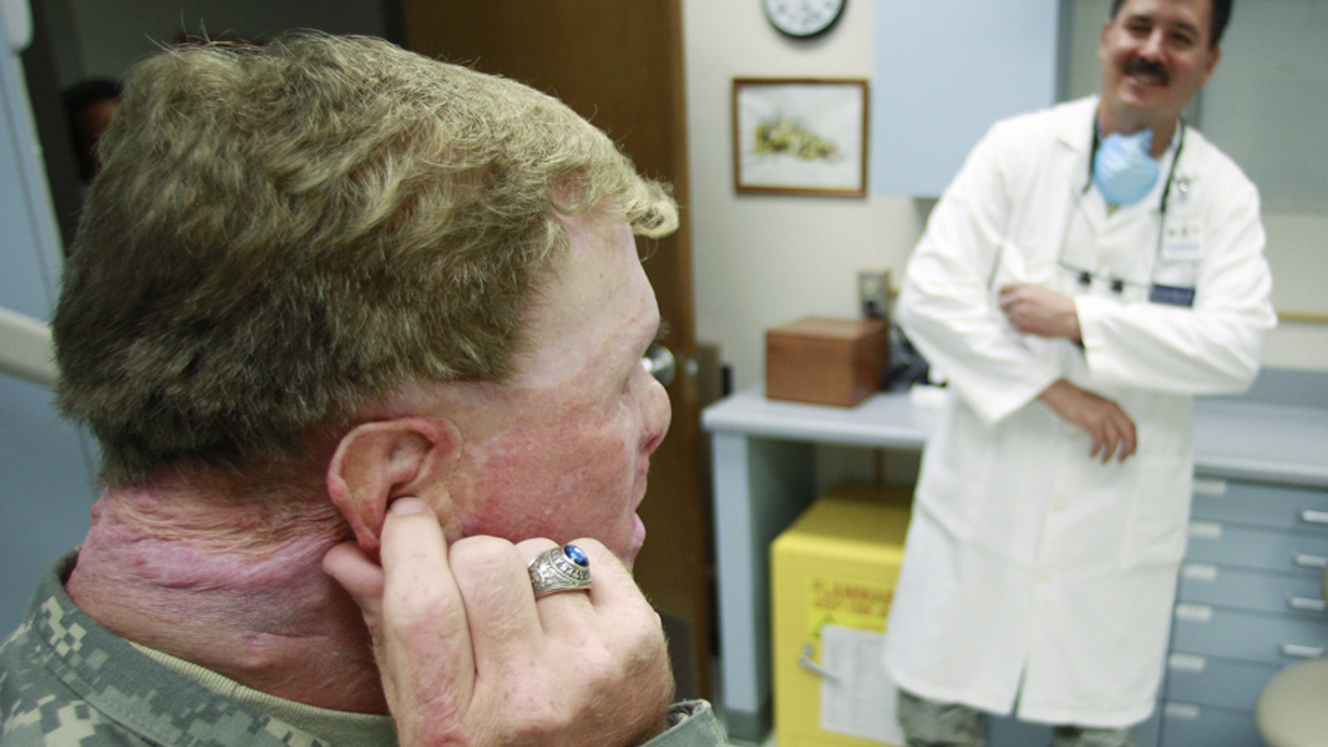 Sgt. Nelson and his doctor