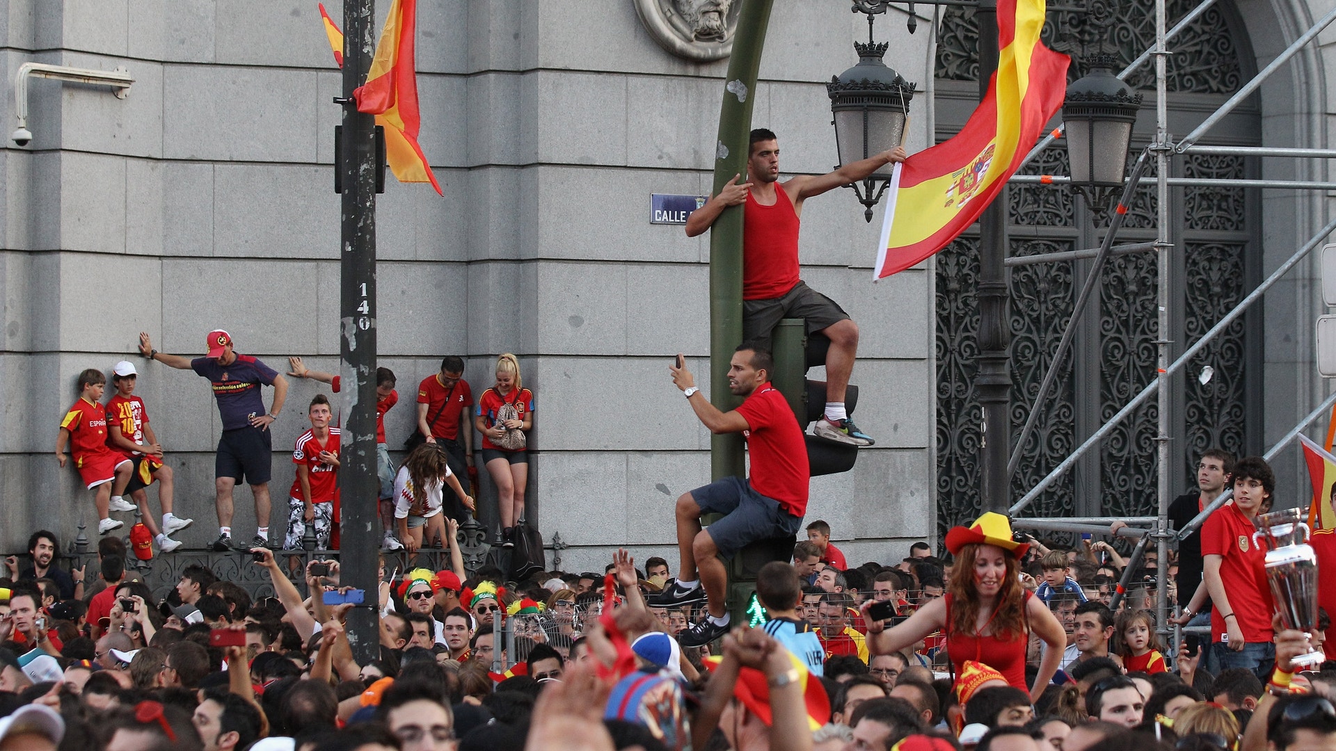 Spain Celebrates Euro 2012 Historic Win