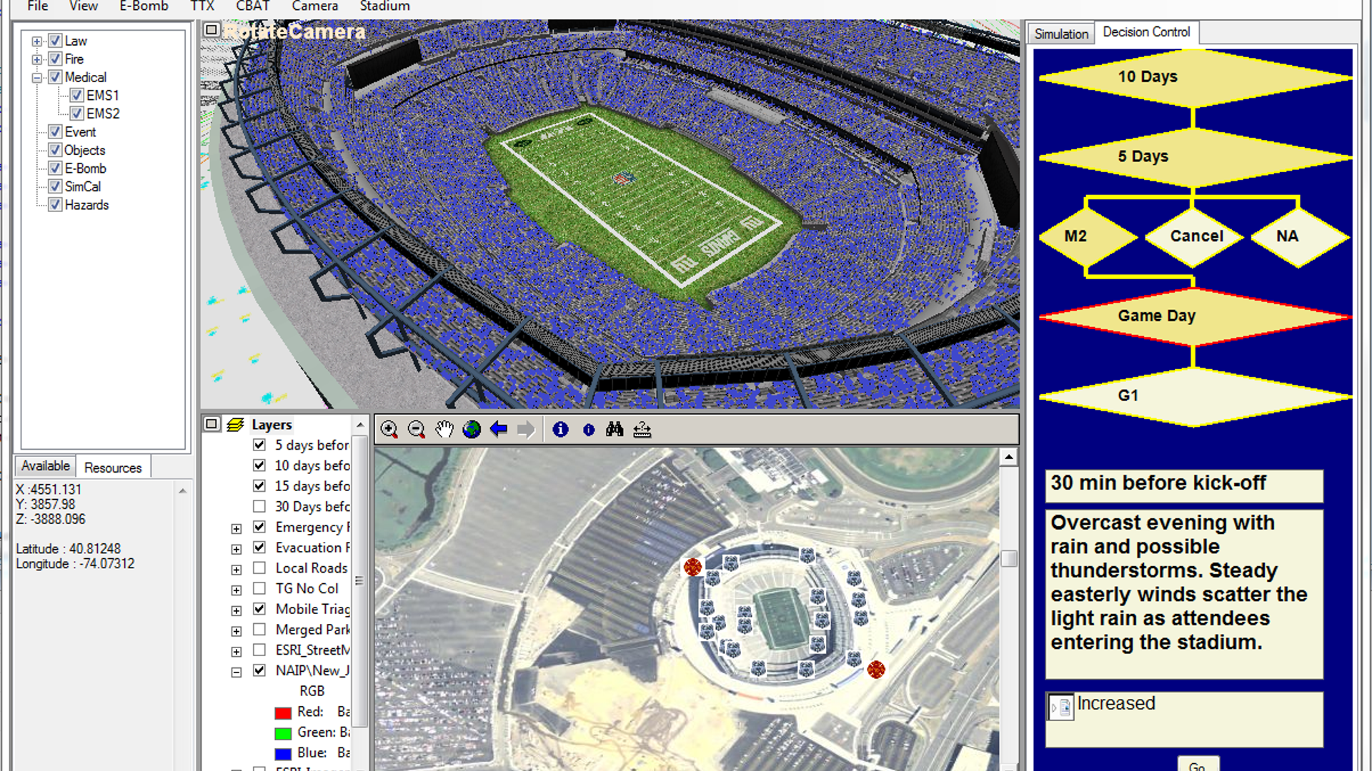 Sport Evac: stadium smaller