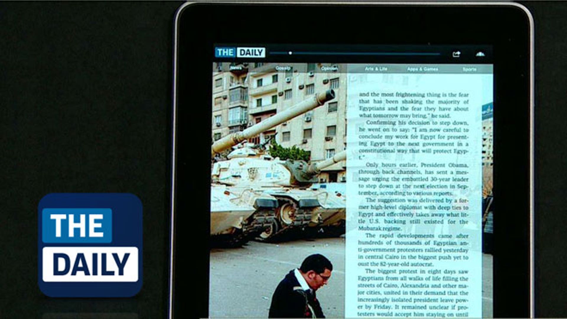 The Daily on iPad 2