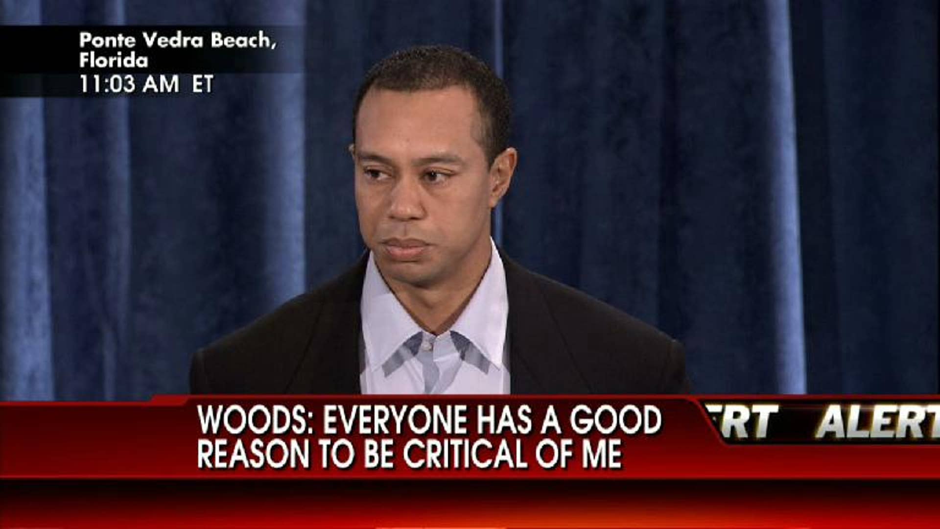 Tiger Takes a Swing at an Apology