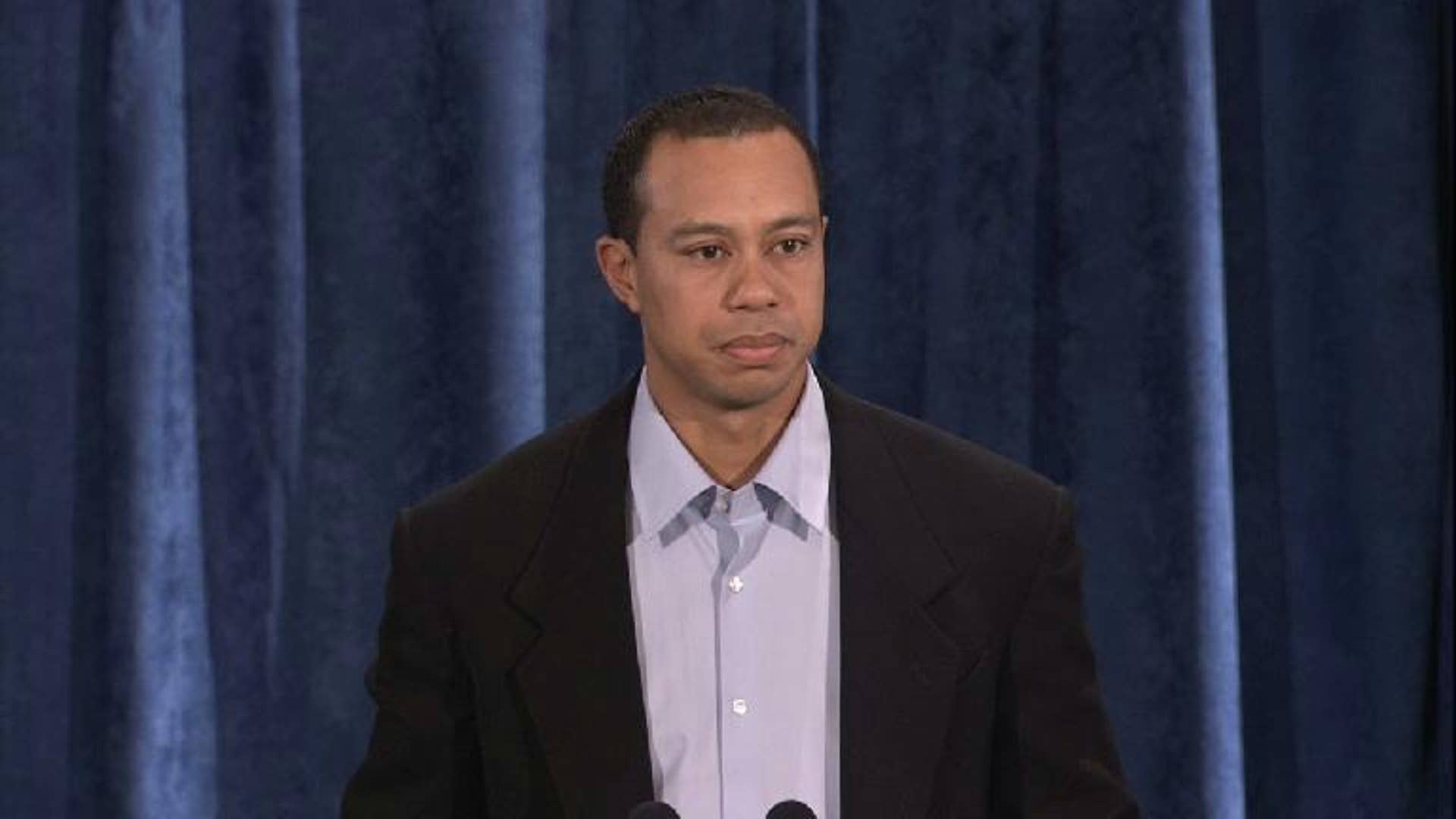 Tiger Takes a Swing at an Apology