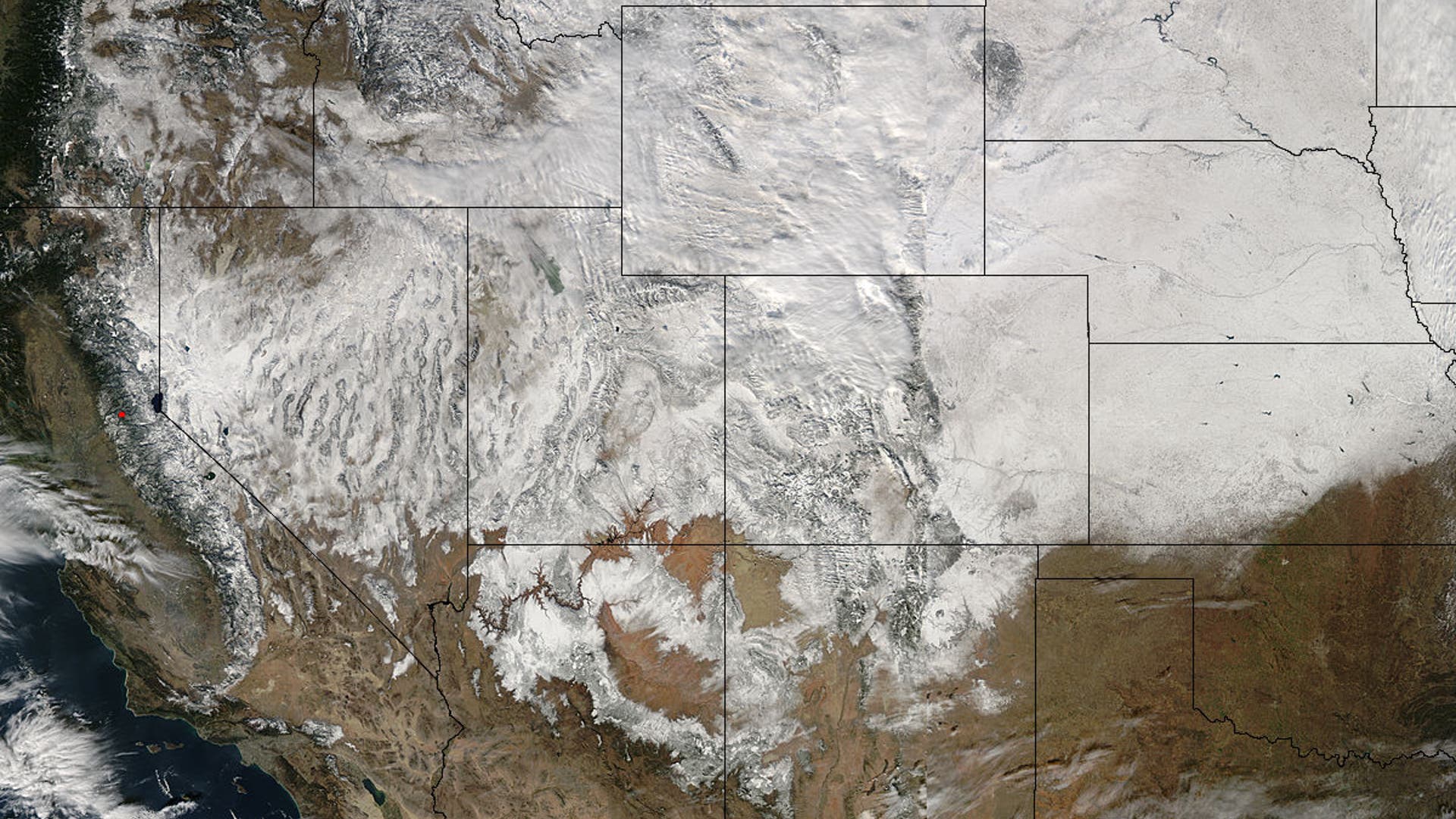 Snow Blankets the U.S.