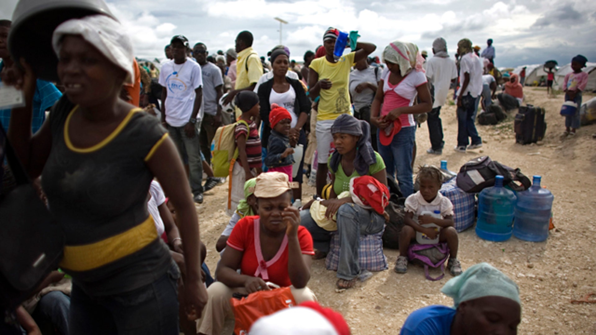 People Continue to Wait for Evacuation