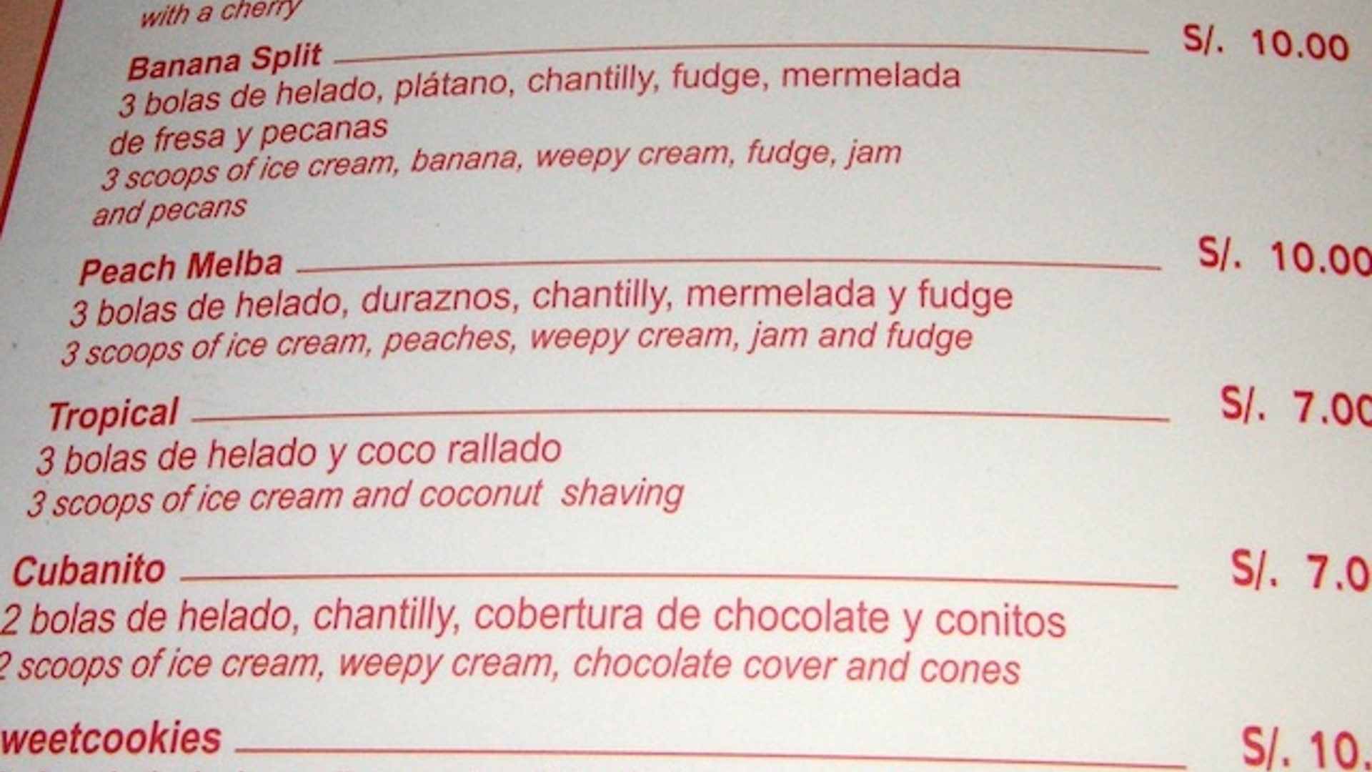 Spanglish Weepy Cream