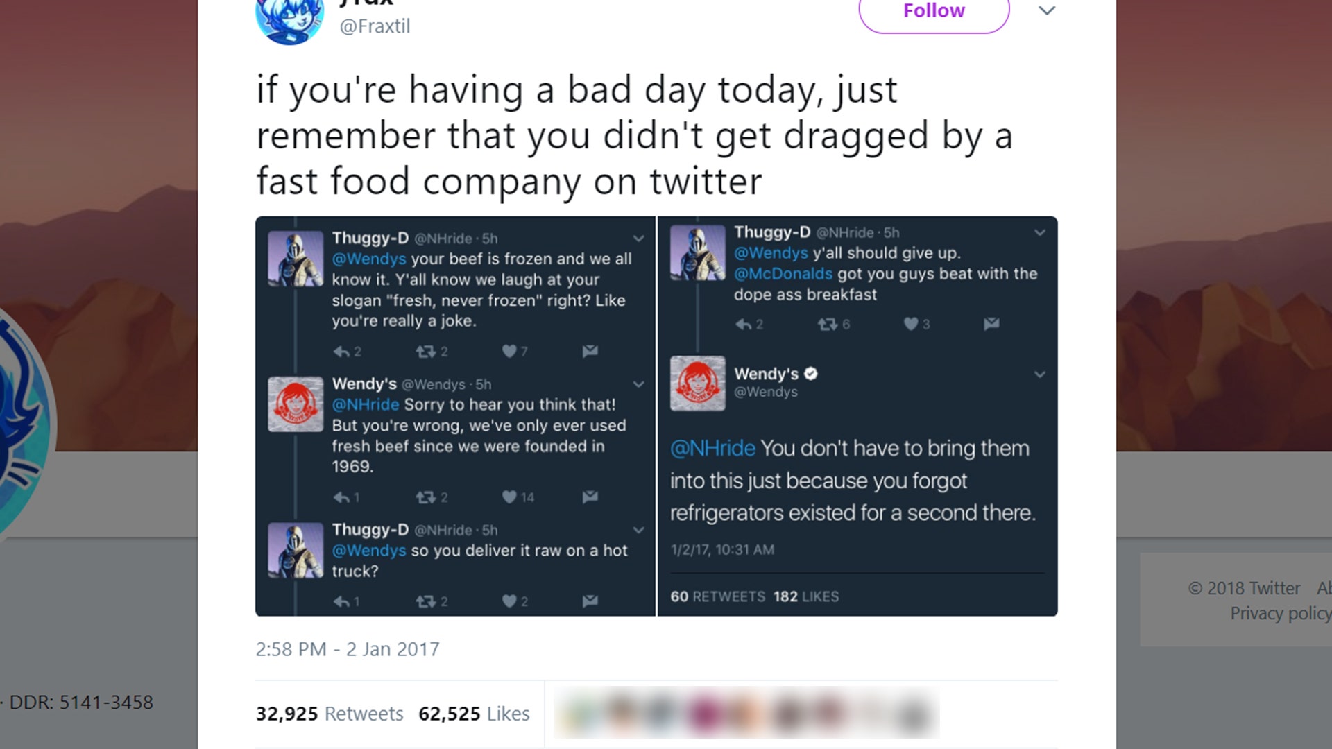 Don't mess with Wendy's