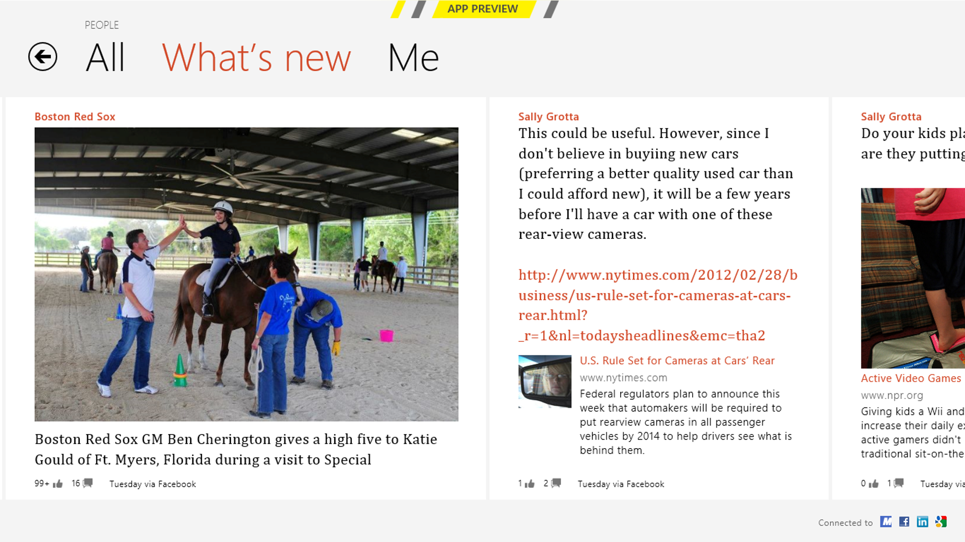 Windows 8 Consumer Preview People App
