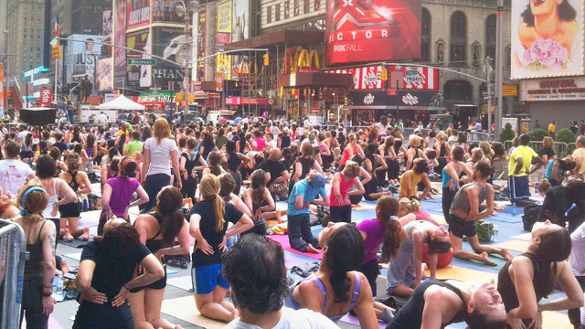 Yoga back stretching NYC
