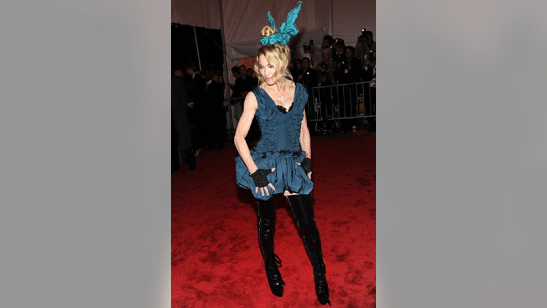 Madonna, in Louis Vuitton and Anna Hu Haute Joaillerie