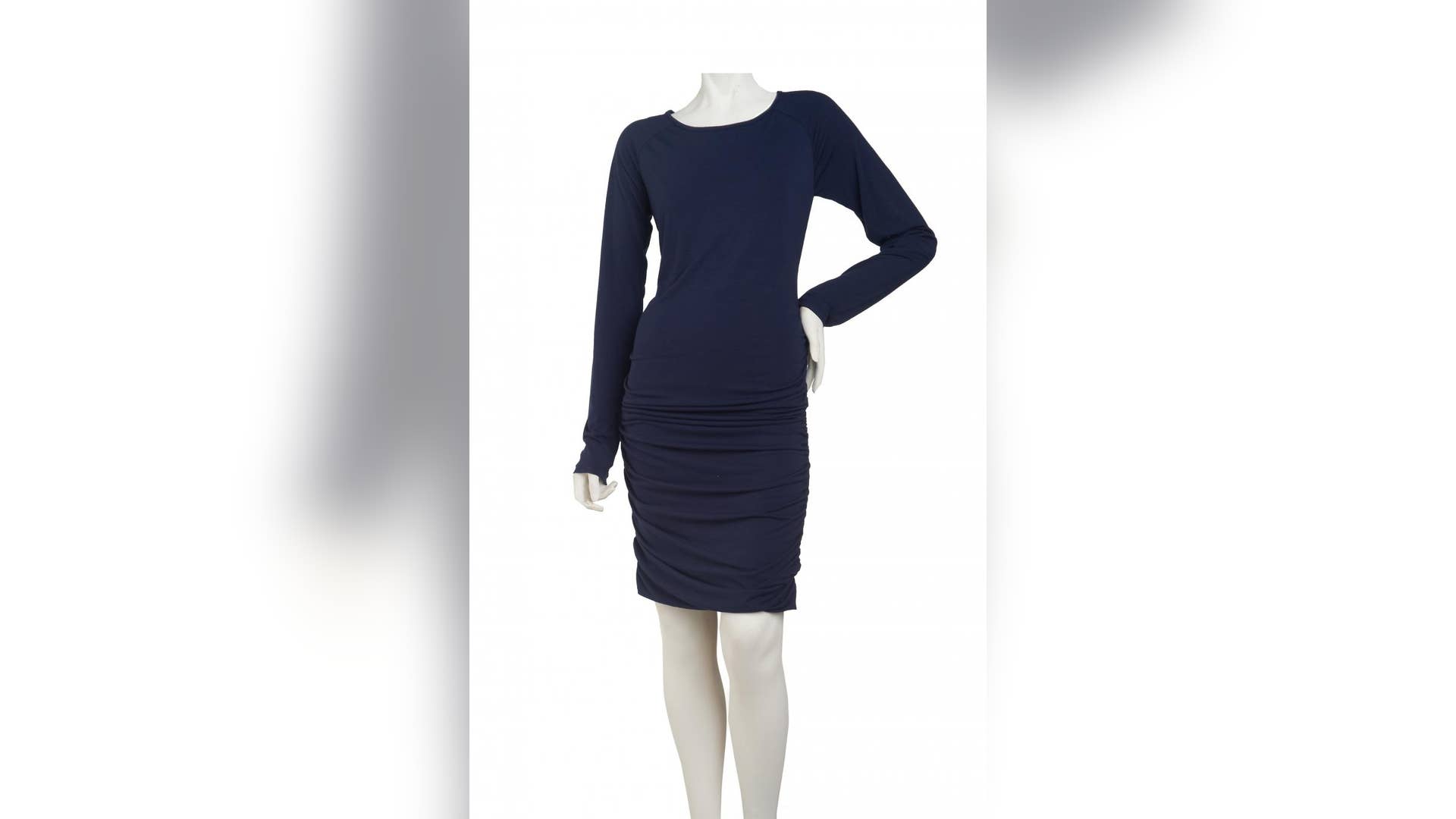 Knit Dress with Lace Inset