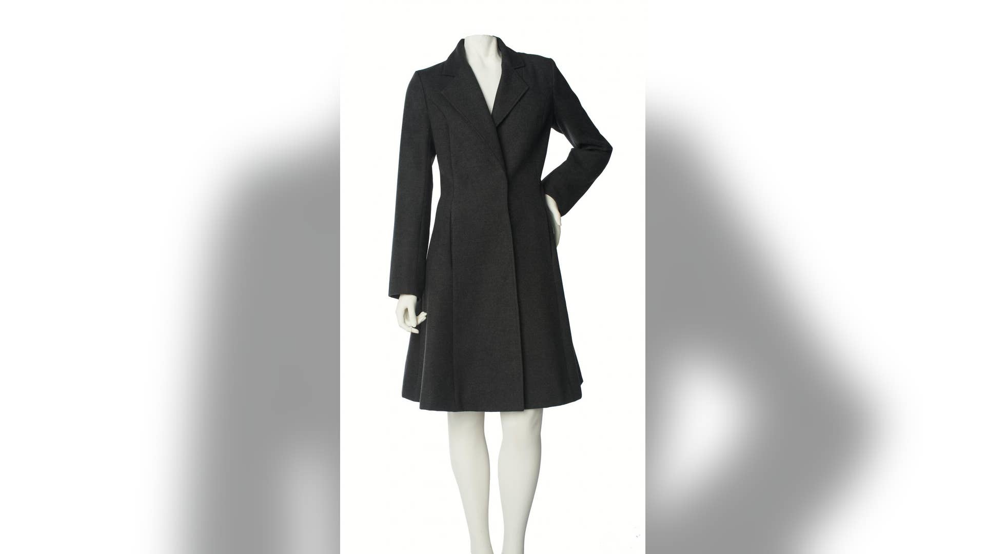 Button Front Coat with Seam Detail
