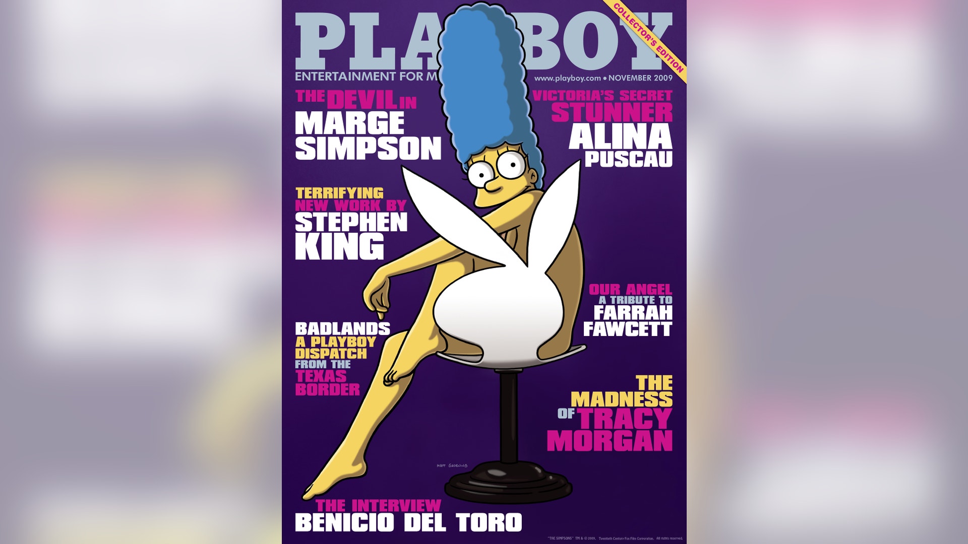 Marge on the Cover of Playboy