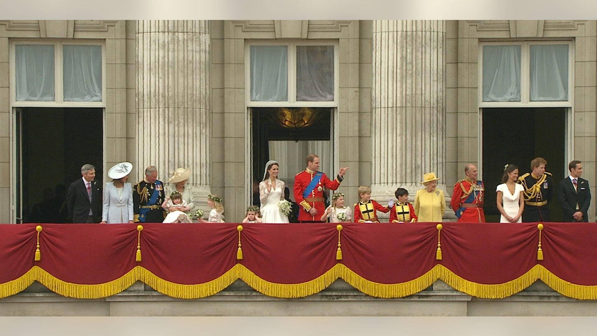 Britain Royal Wedding family on Buckingham Palace balcony 