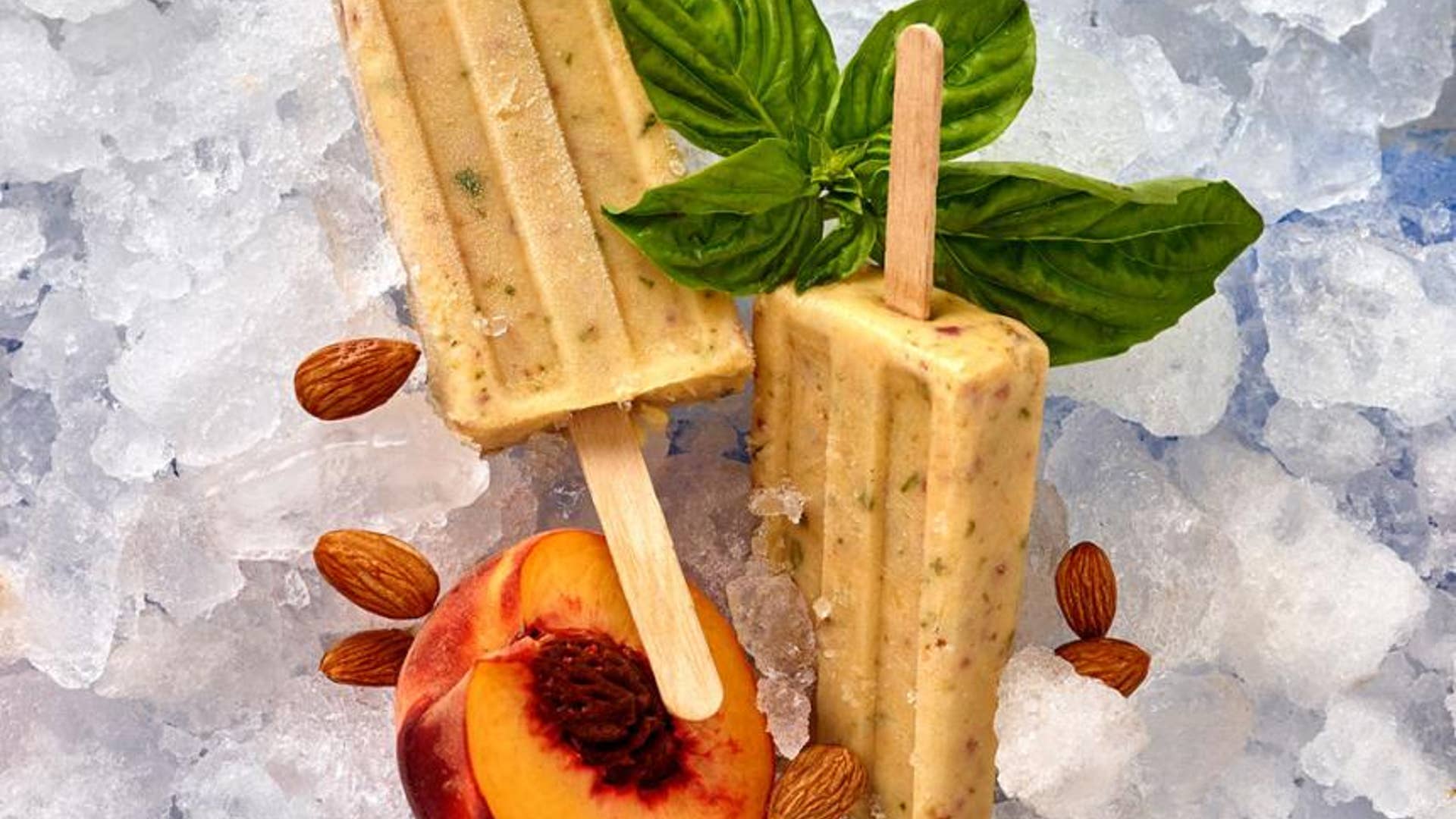 Peach-Basil Pops