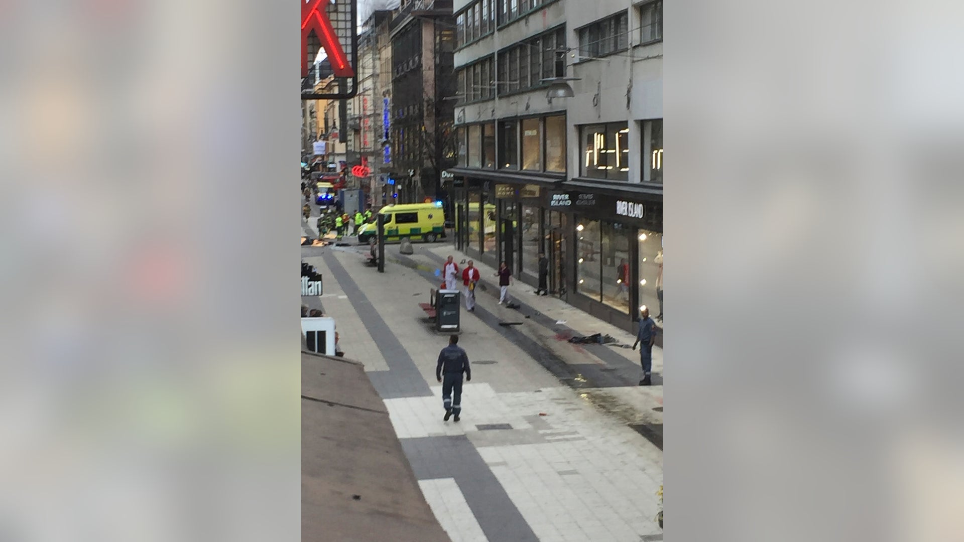 Prime Minister Stefan Lofven said everything indicates the truck crashing into department store is