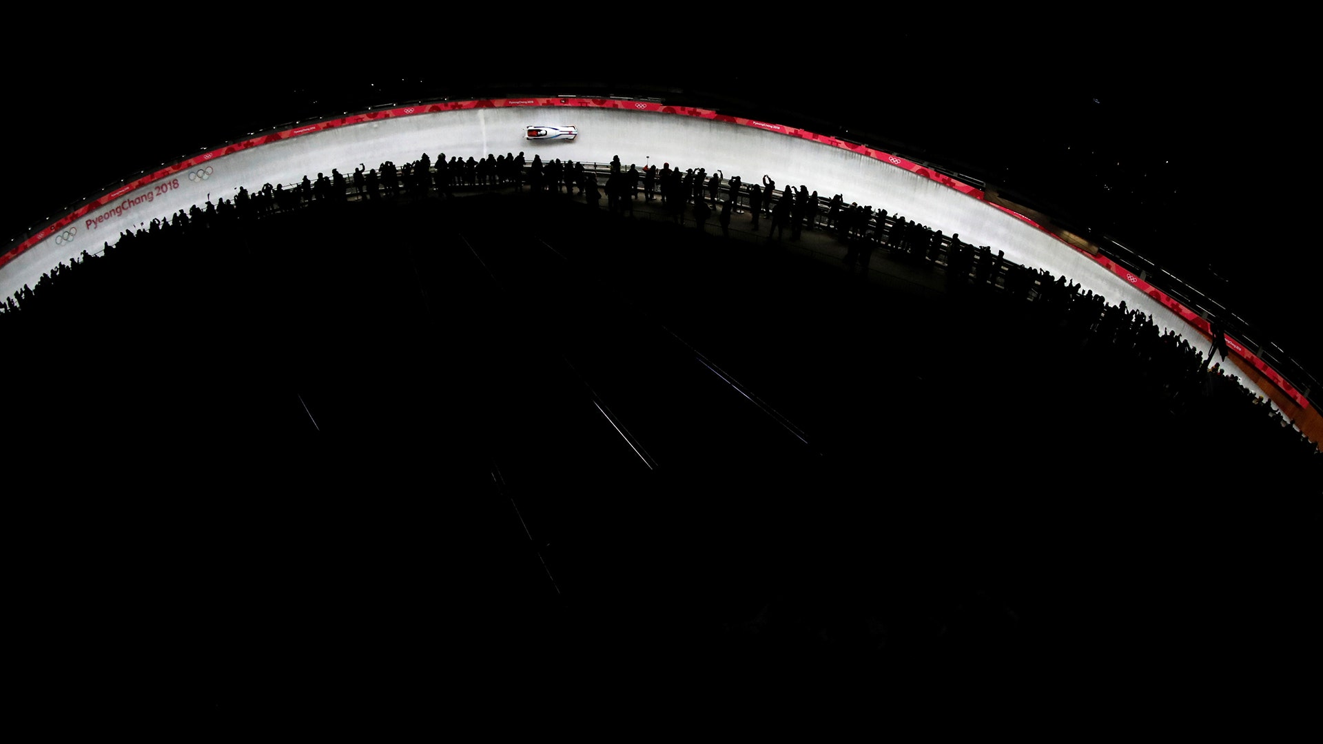 Kim Yoo-ran and Kim Min-seong of South Korea in the women's bobsled competition at the Winter Olympics