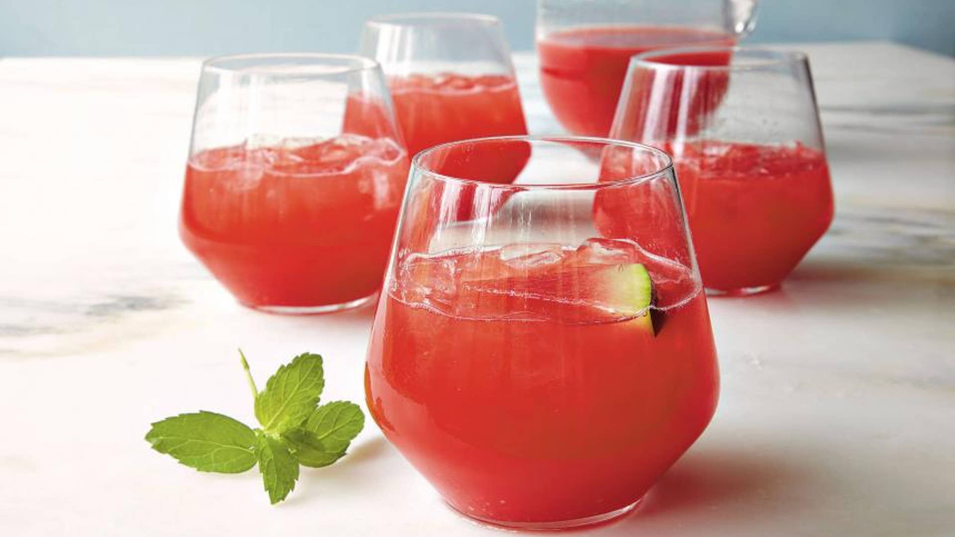 Minted Lemon-Lime Watermelon Agua Fresca
