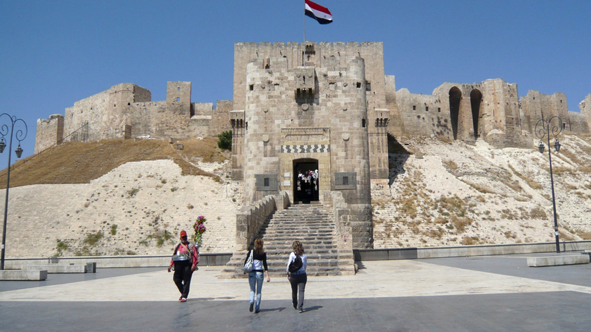 Aleppo's historic citadel on August 9, 2010