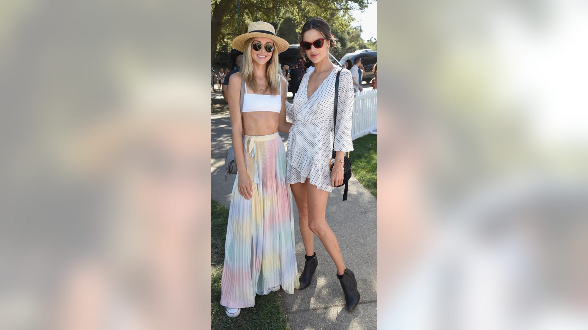 Former Victoria's Secret angel Alessandra Ambrosio was also spotted at the swanky inaugural Rosé Day LA. in Malibu, Calif. on June 9, 2018.