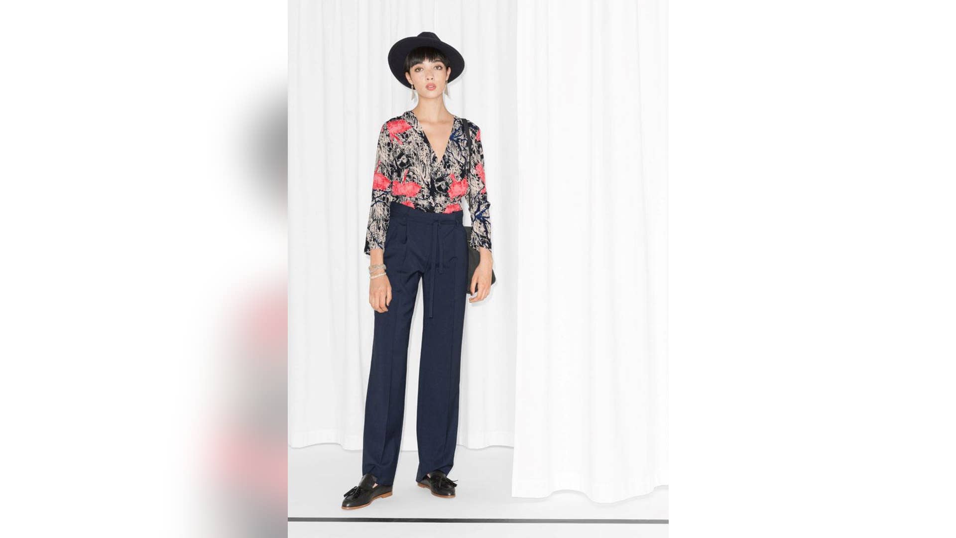 Tie-Belt Tailored Trousers