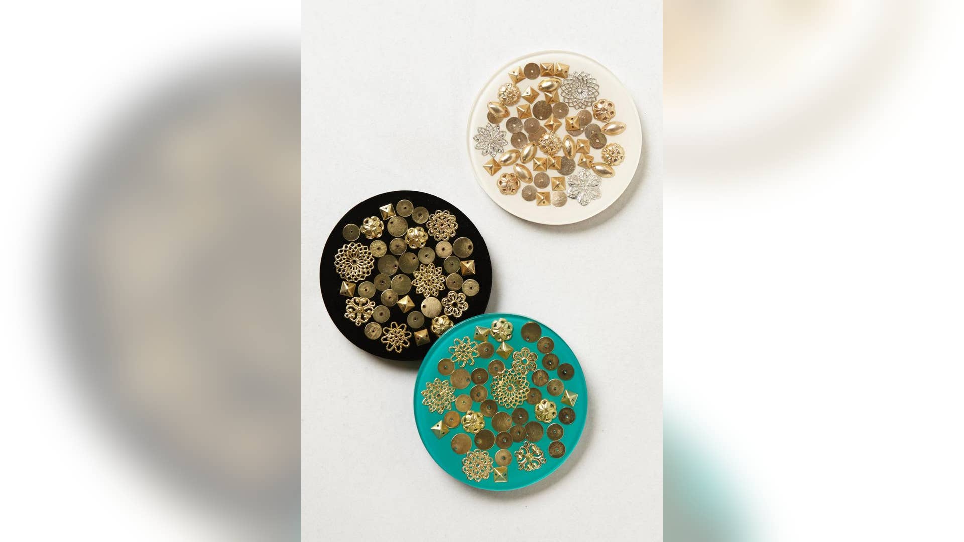 Gilded Snowfall Coaster