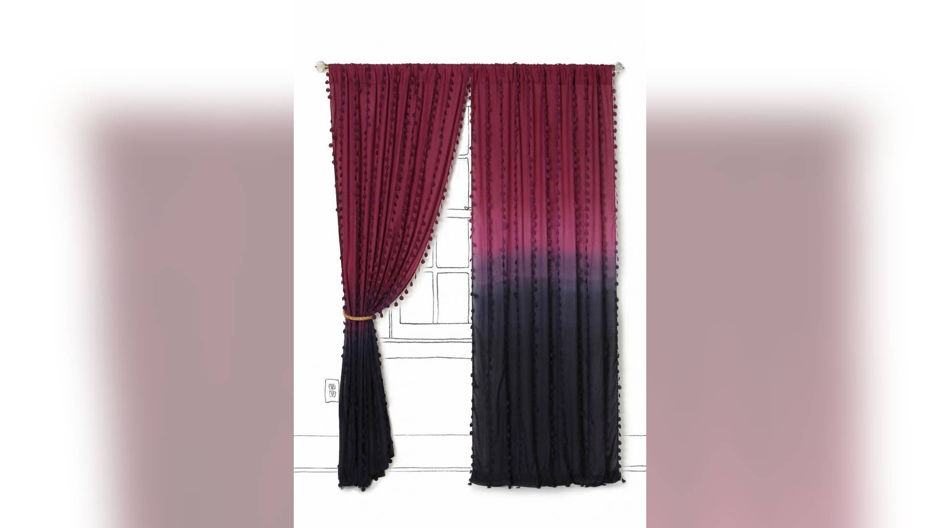 2. Wavering Ombre Curtain