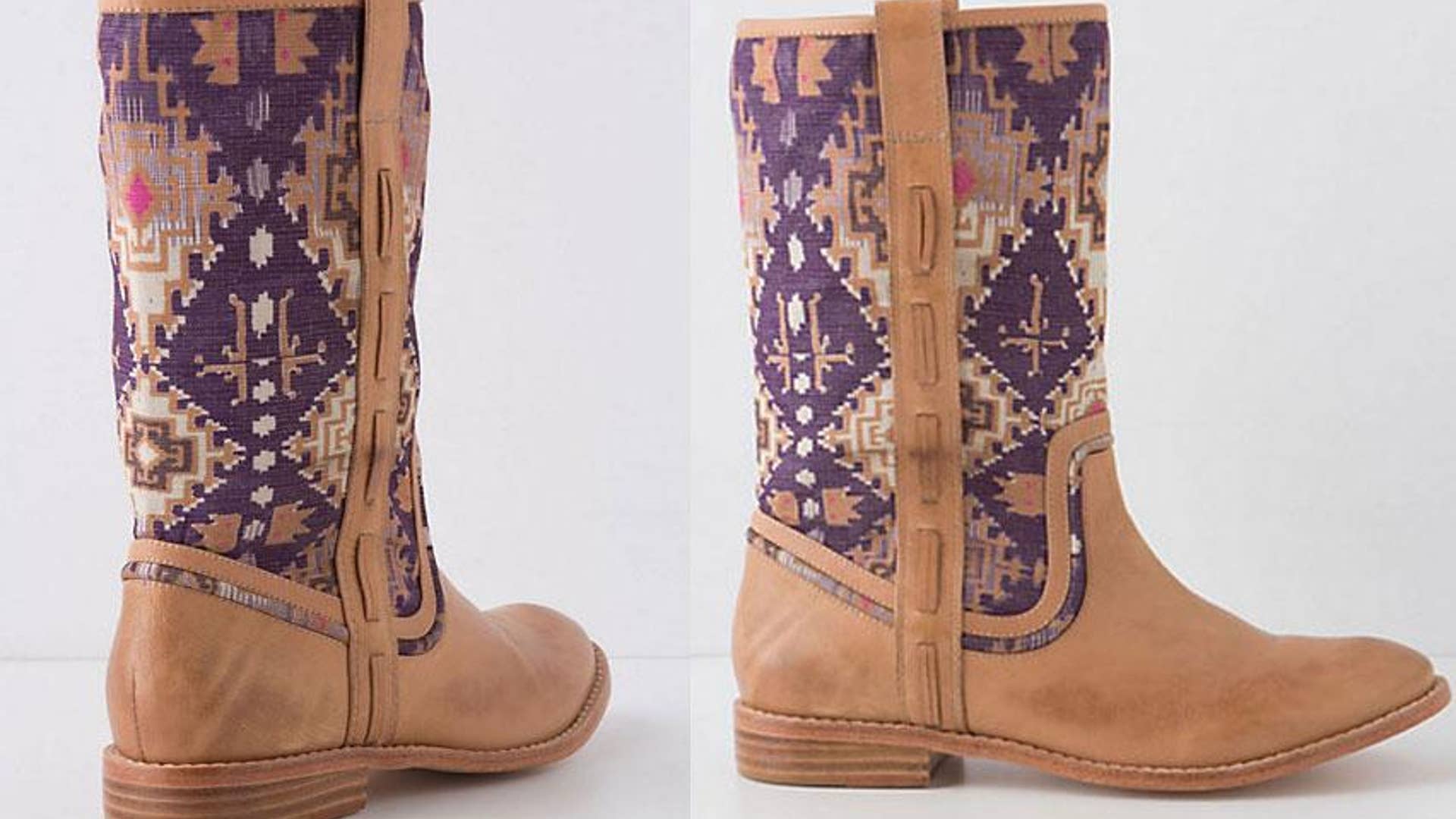 Piped Tapestry Mid-Boots
