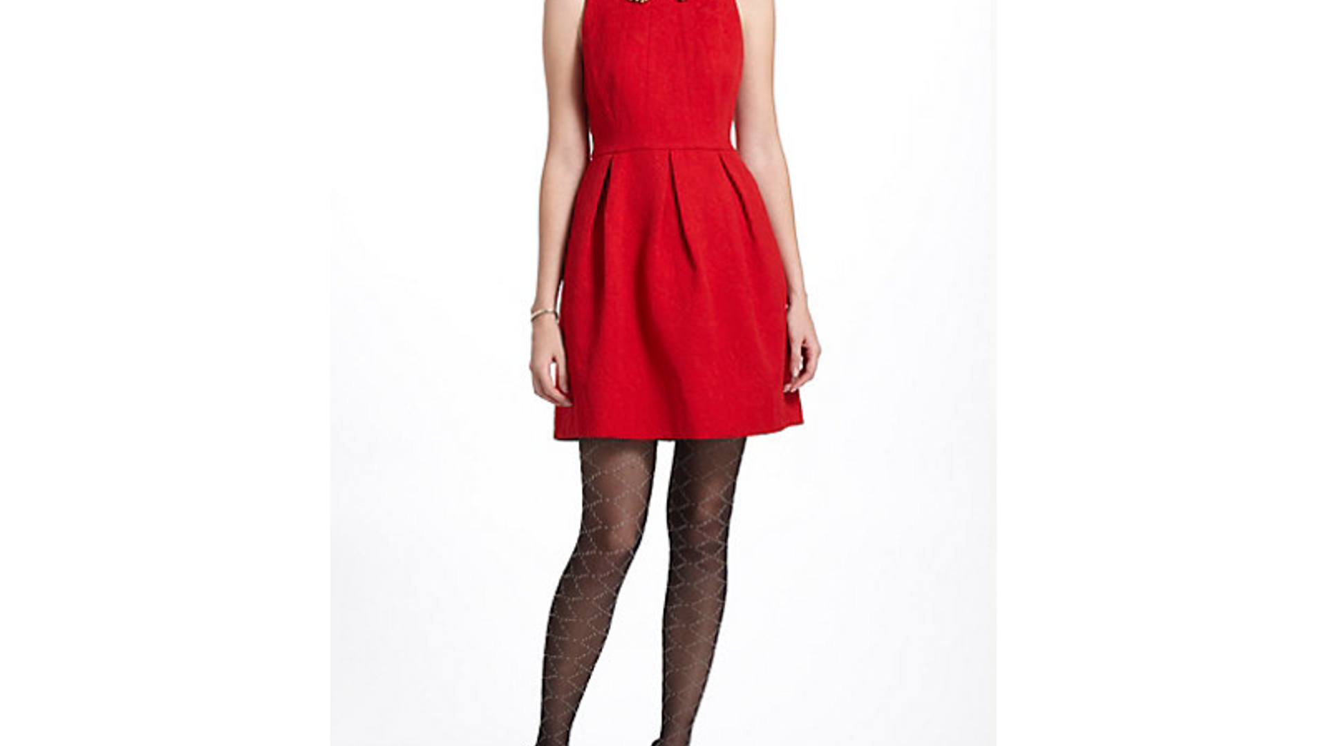 Nipped Brocade Dress