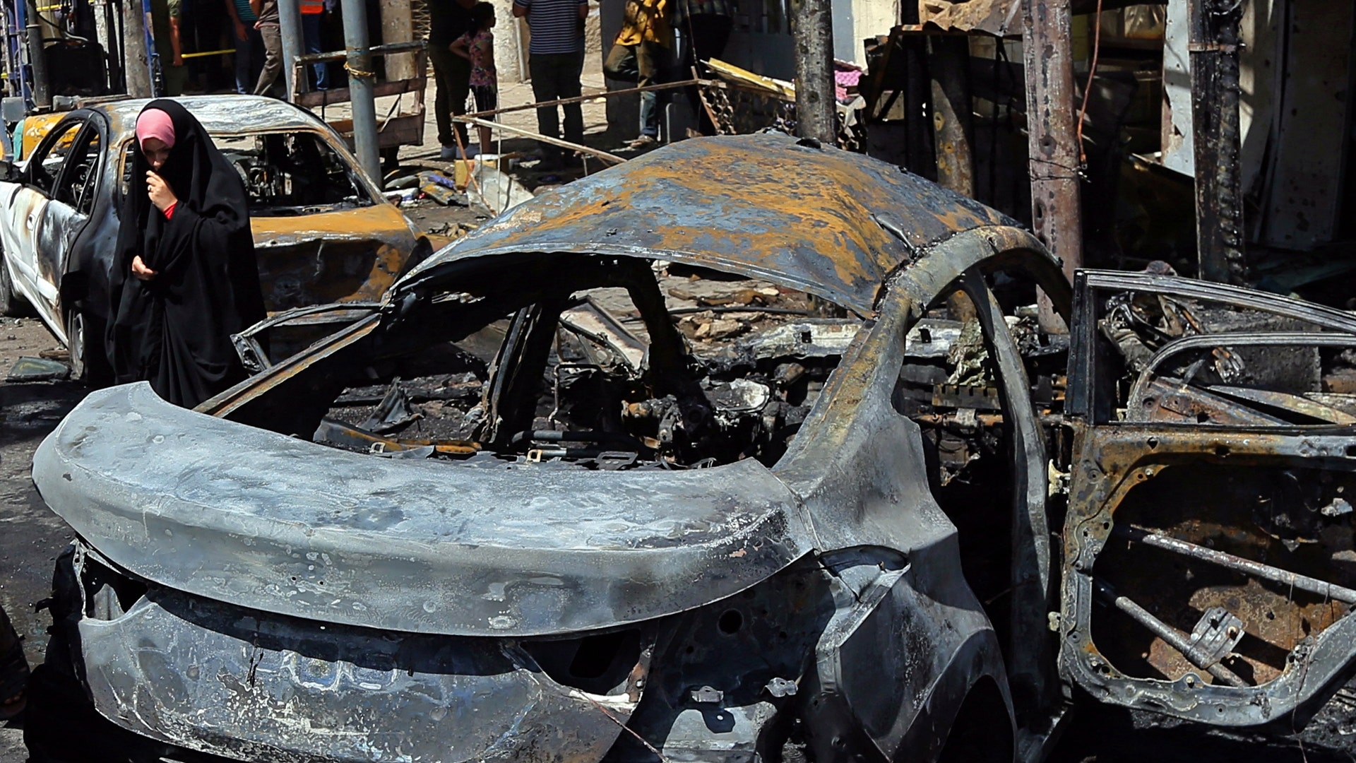 A car bomb exploded just after midnight on Monday, killing and wounding dozens of civilians 