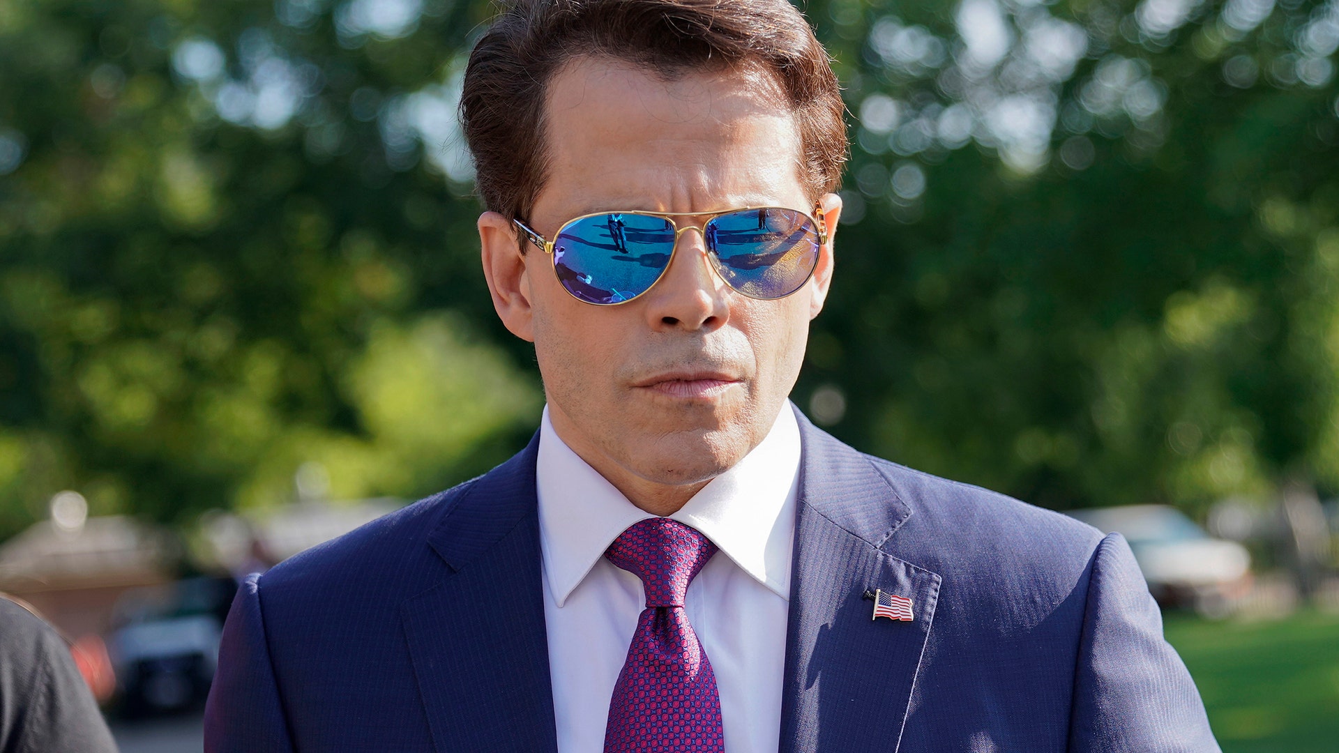 Anthony Scaramucci walks back to the West Wing of the White House