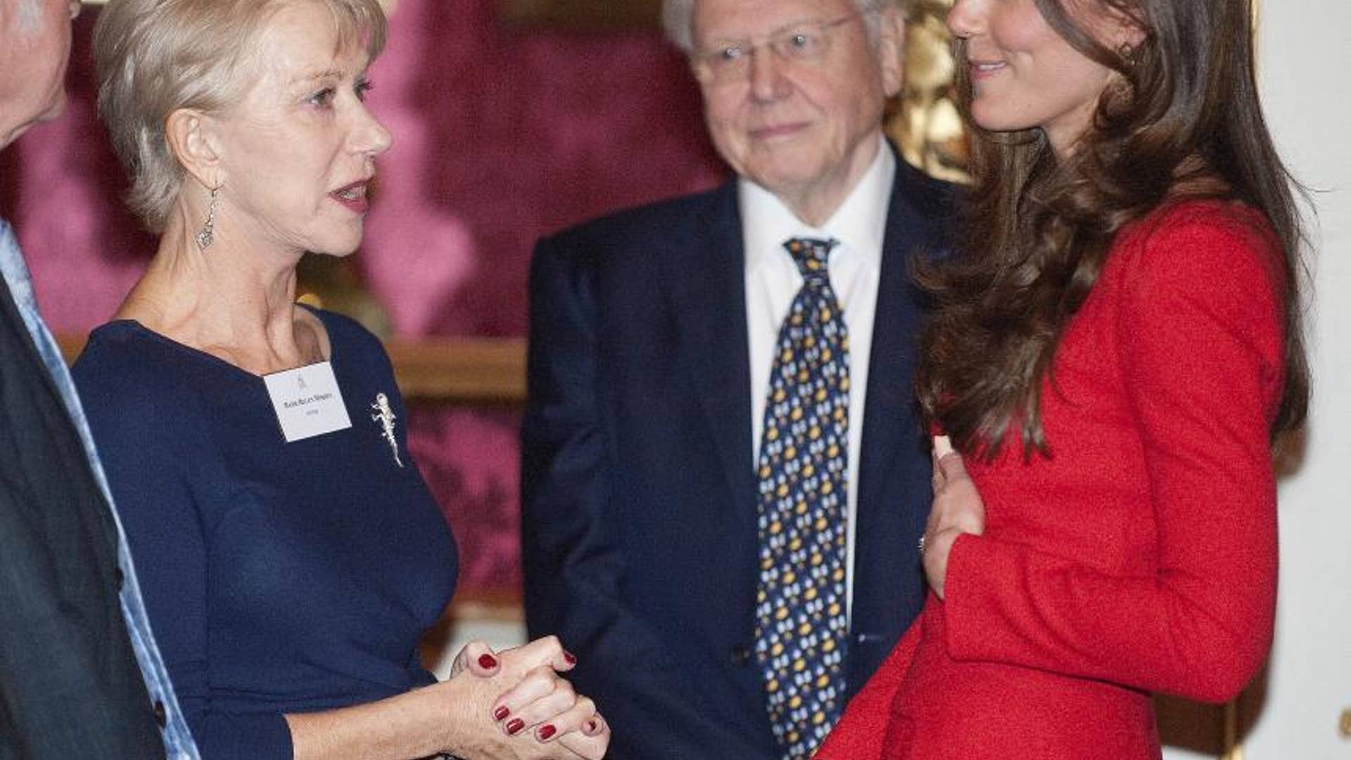 Greeting Actress Helen Mirren