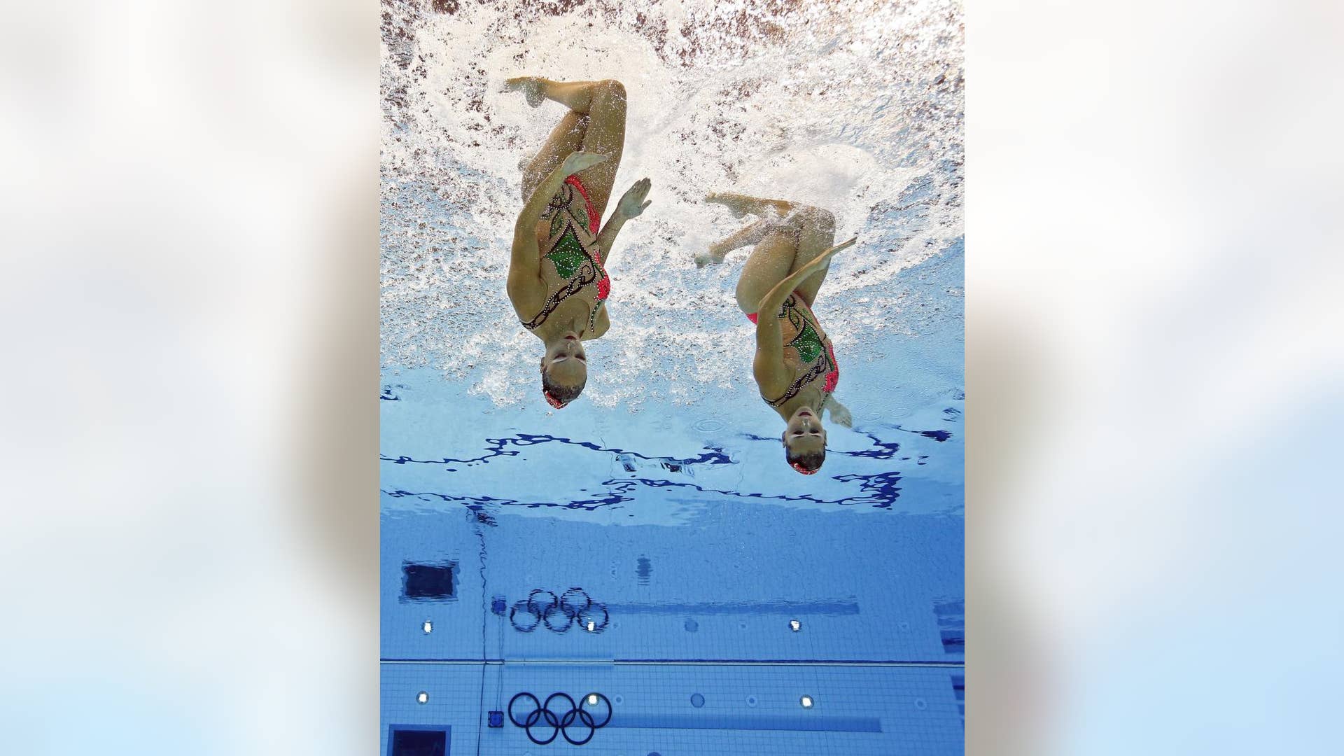 Synchronized Swimming turns our world upside-down, too
