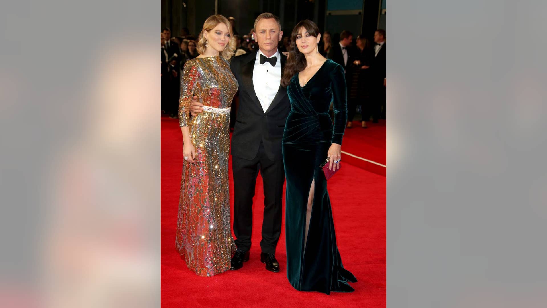 With Co-Stars Lea Seydoux and Daniel Craig