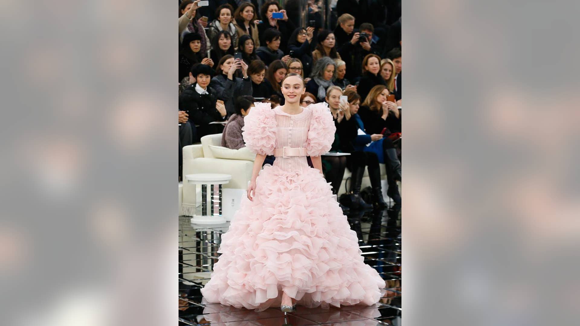 PICS: Lily-Rose Depp Rocks Massive Princess Dress on Chanel Runway