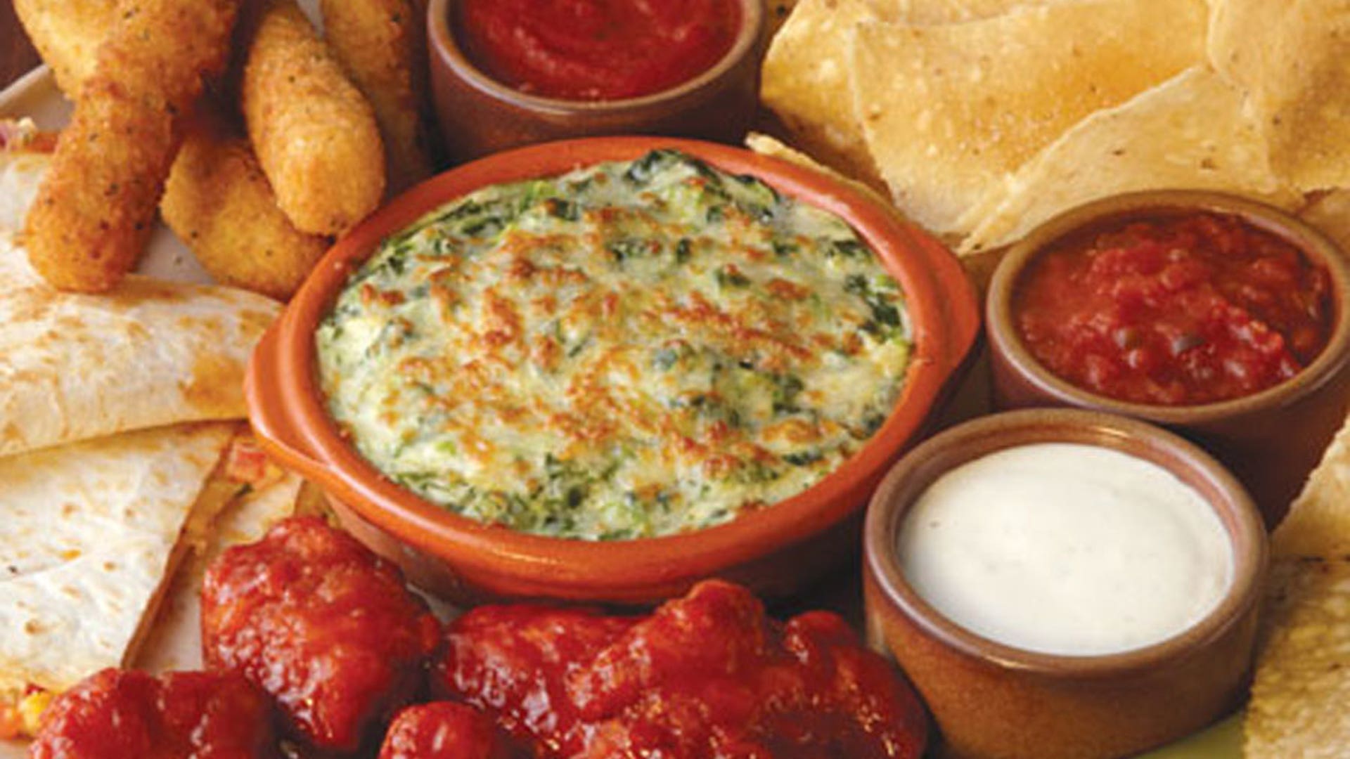 Applebee's Appetizer Sampler Platter