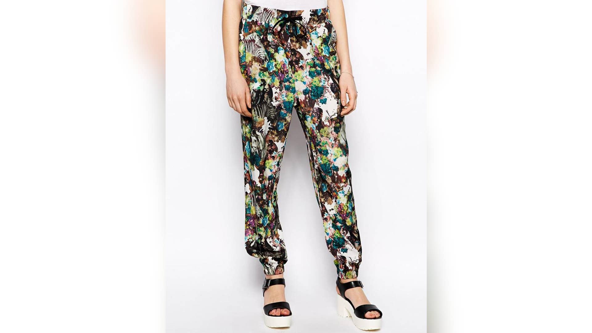 Jungle print pants