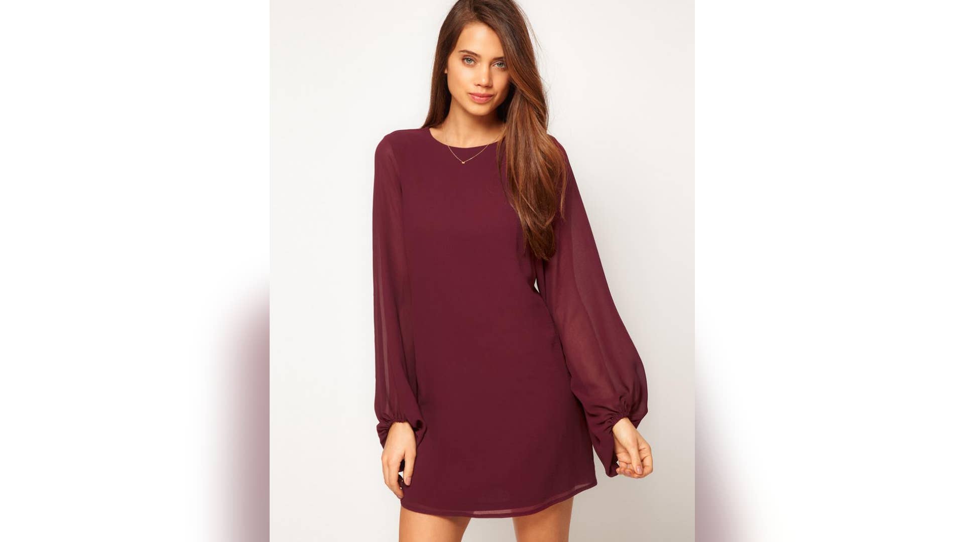 ASOS Shift Dress with Bell Sleeve