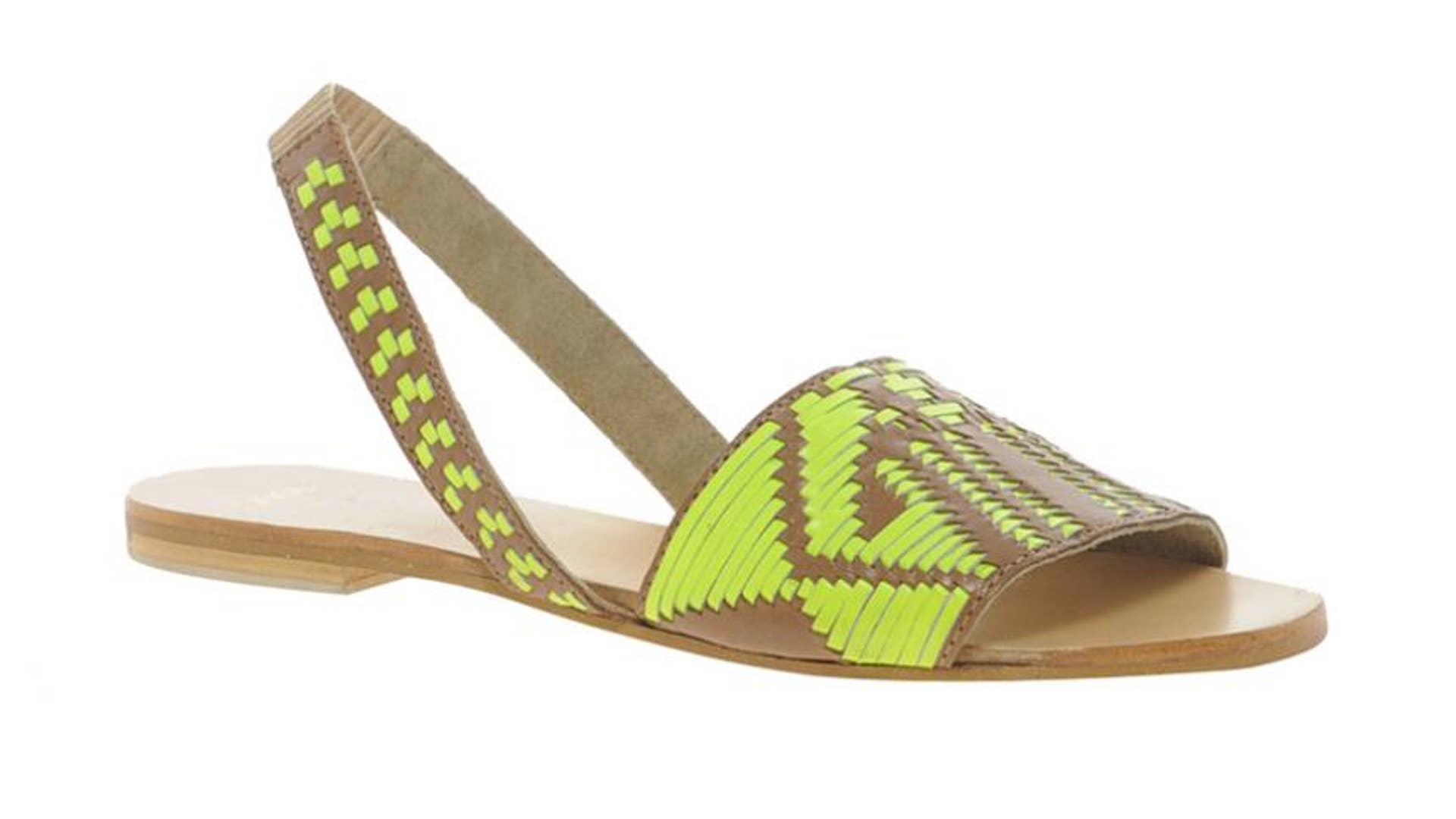 ASOS FOREST Leather Flat Sandals