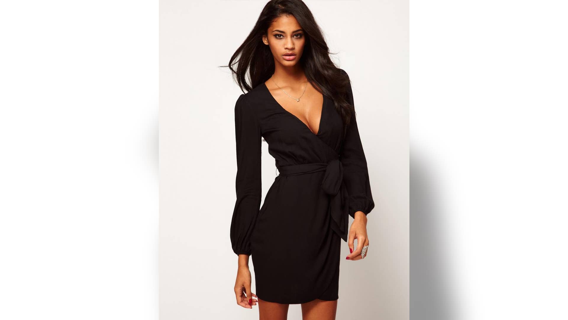 ASOS Wrap Dress With Tulip Skirt