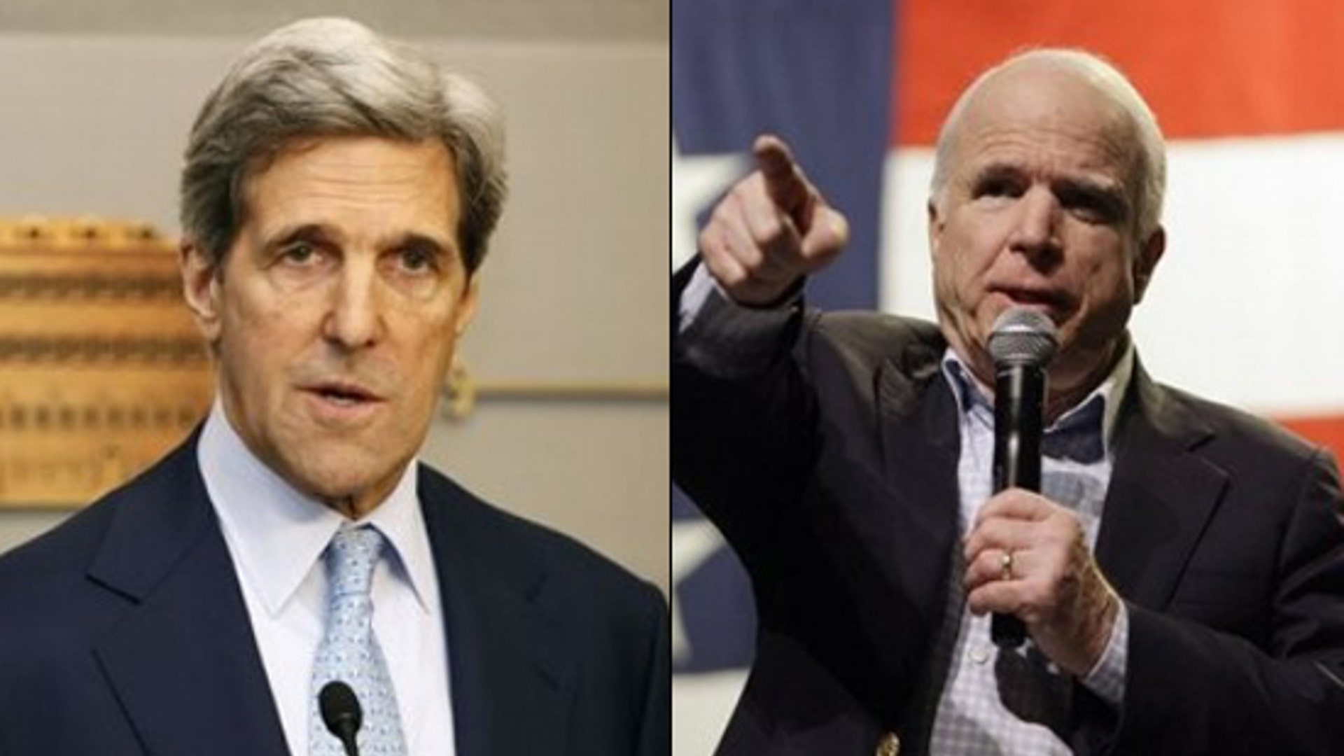 Sens. John Kerry and John McCain