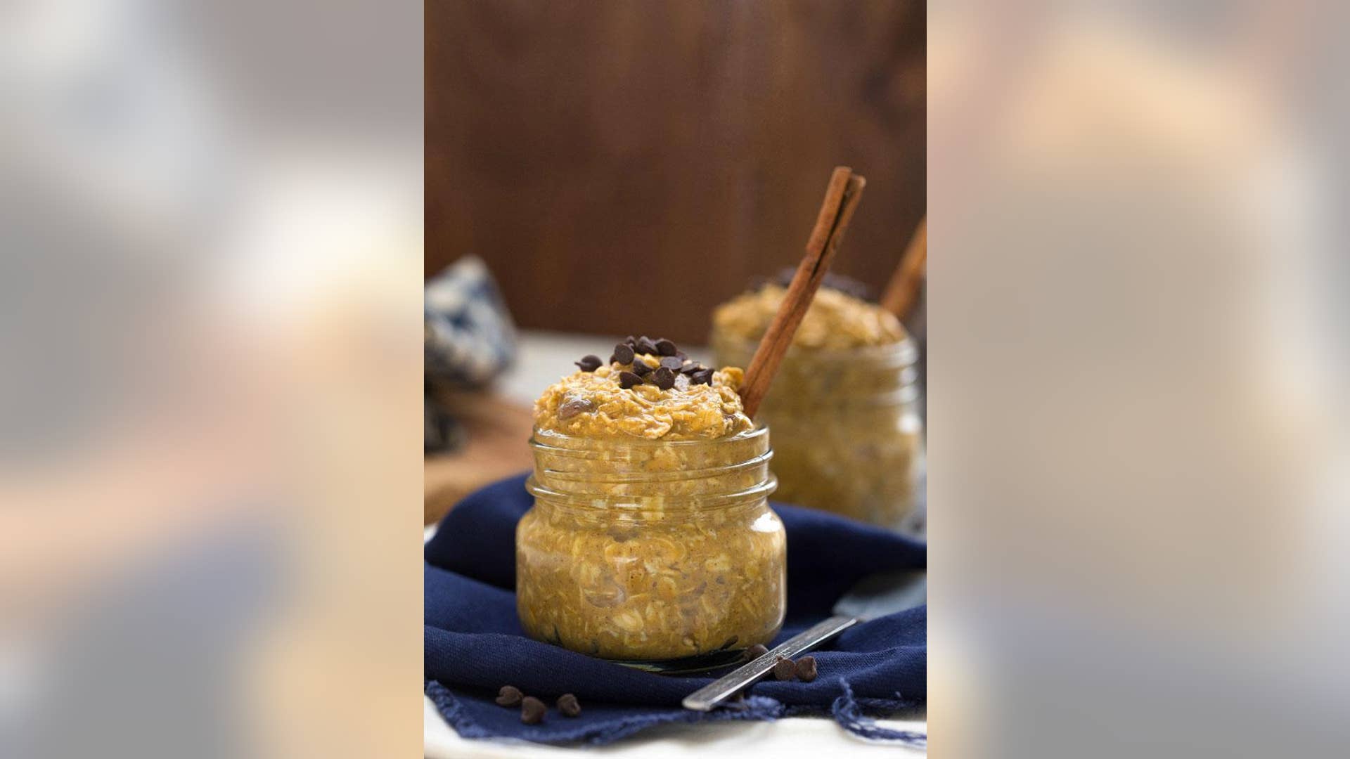 Pumpkin Chocolate Chip Overnight Oats