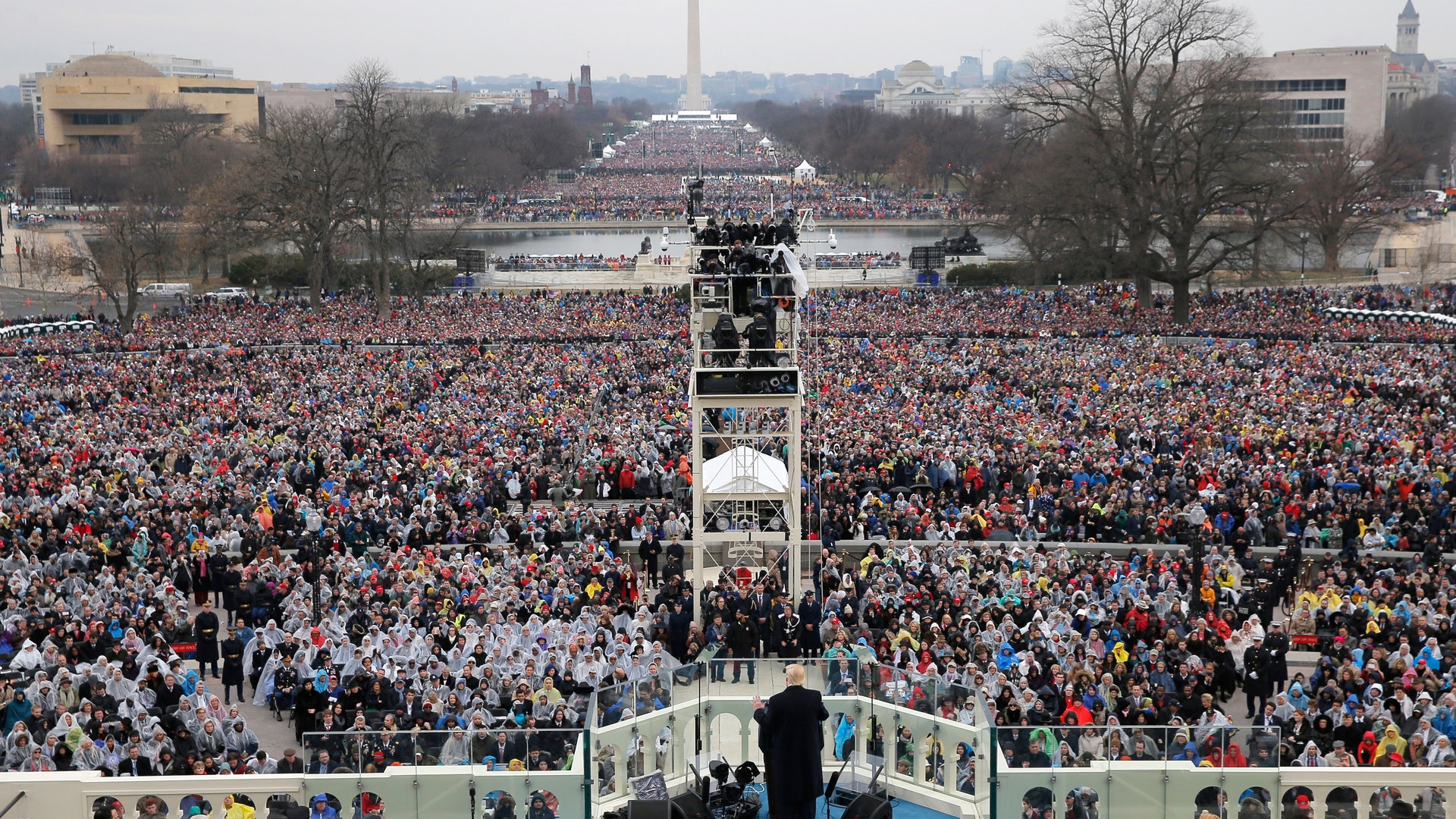 U.S. President Donald Trump speaks after taking the oath of office during inauguration ceremonies swearing him in as the 45th president of the United States on the West front of the U.S. Capitol in Washington.